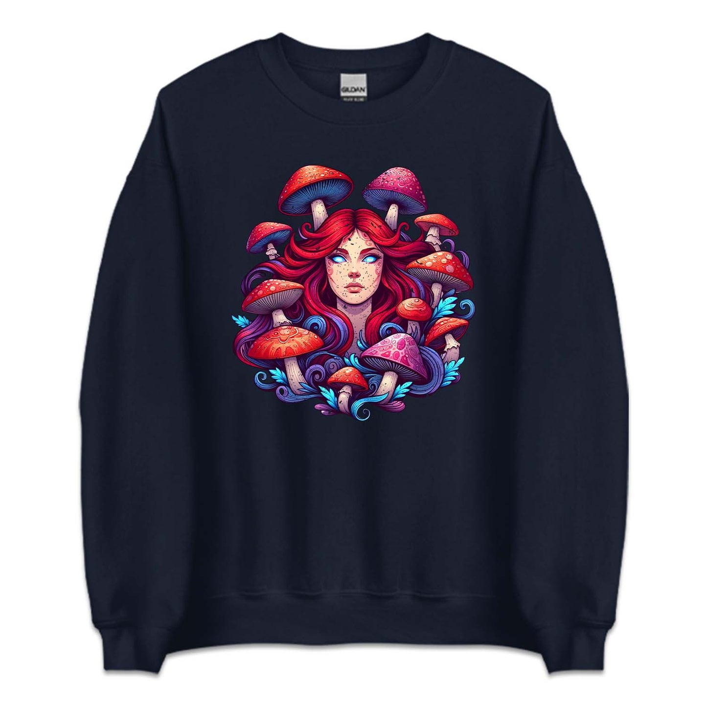 Psychedelic Mystical Woman Mushrooms Shroom Lover | PRODUCT CODE: PSYDLCMYWS