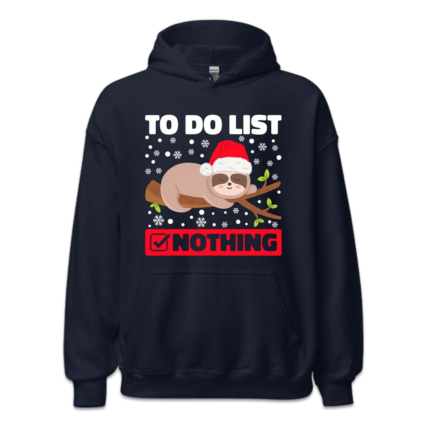 Sloth Christmas To-Do List Nothing Xmas Animal | PRODUCT CODE: STHLCHMNOGH
