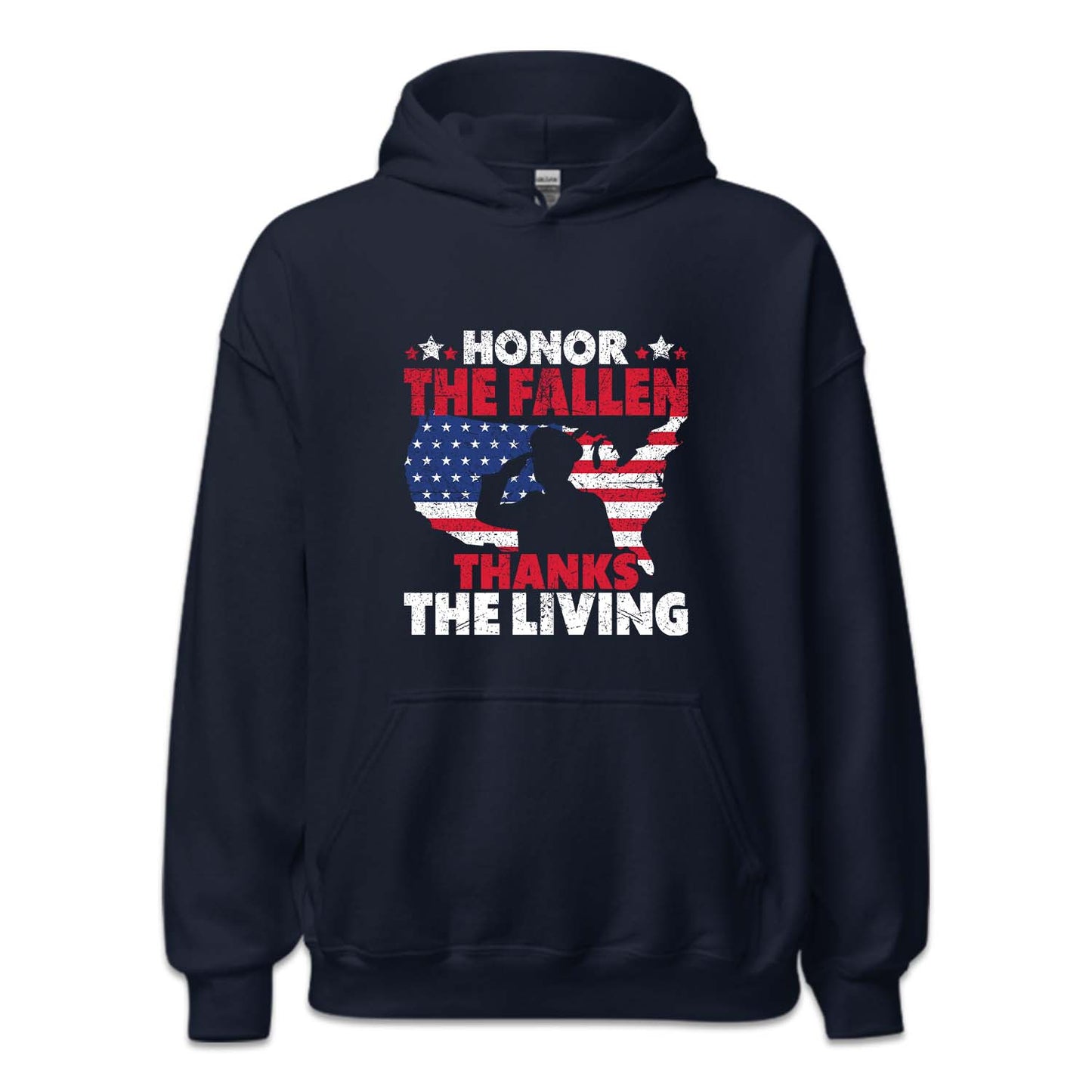Honor The Fallen Thanks The Living Veterans Day USA Military | PRODUCT CODE: JNRETHFLNU