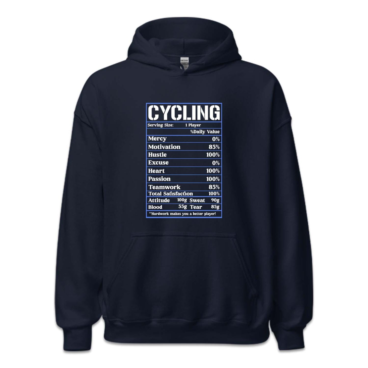 Cyclist Nutrition Facts Bicycle Humor | PRODUCT CODE: CYLNTURFCS