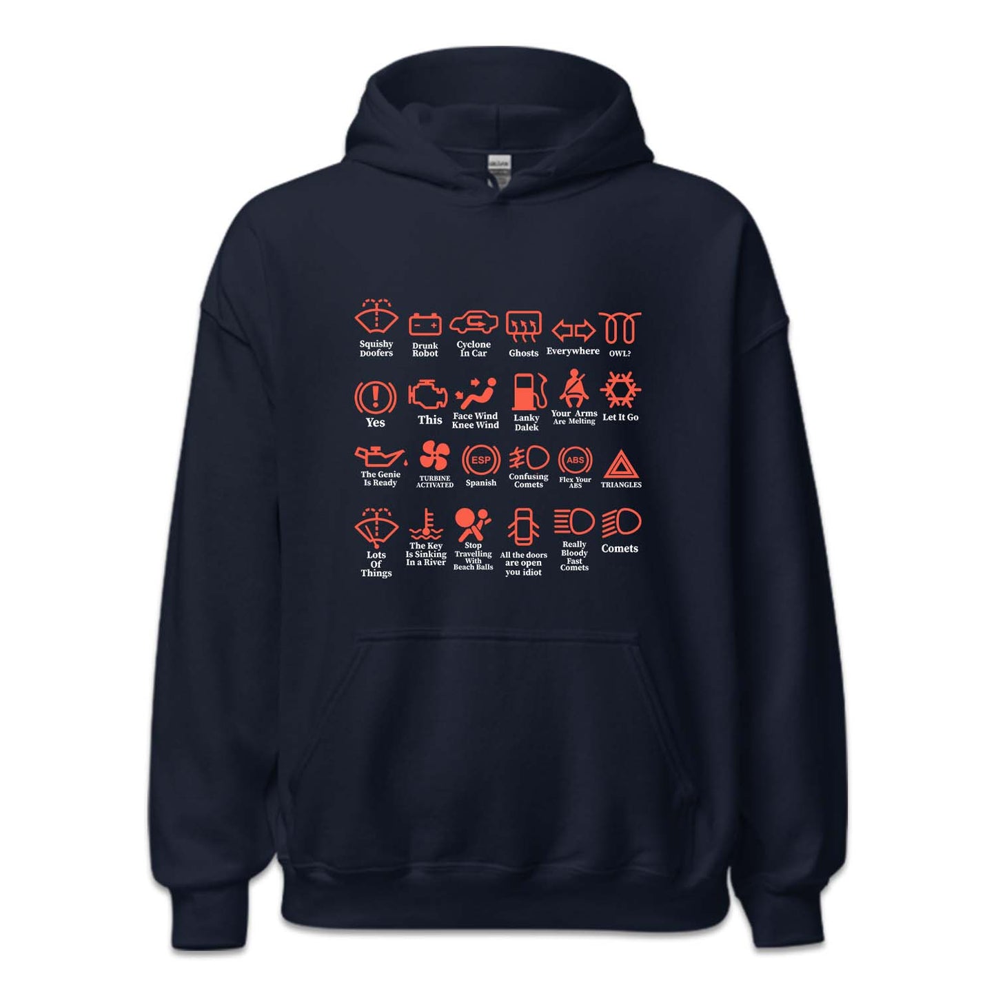 Funny Dash Icons Car Warning Lights | PRODUCT CODE: FNYDSHCNOW