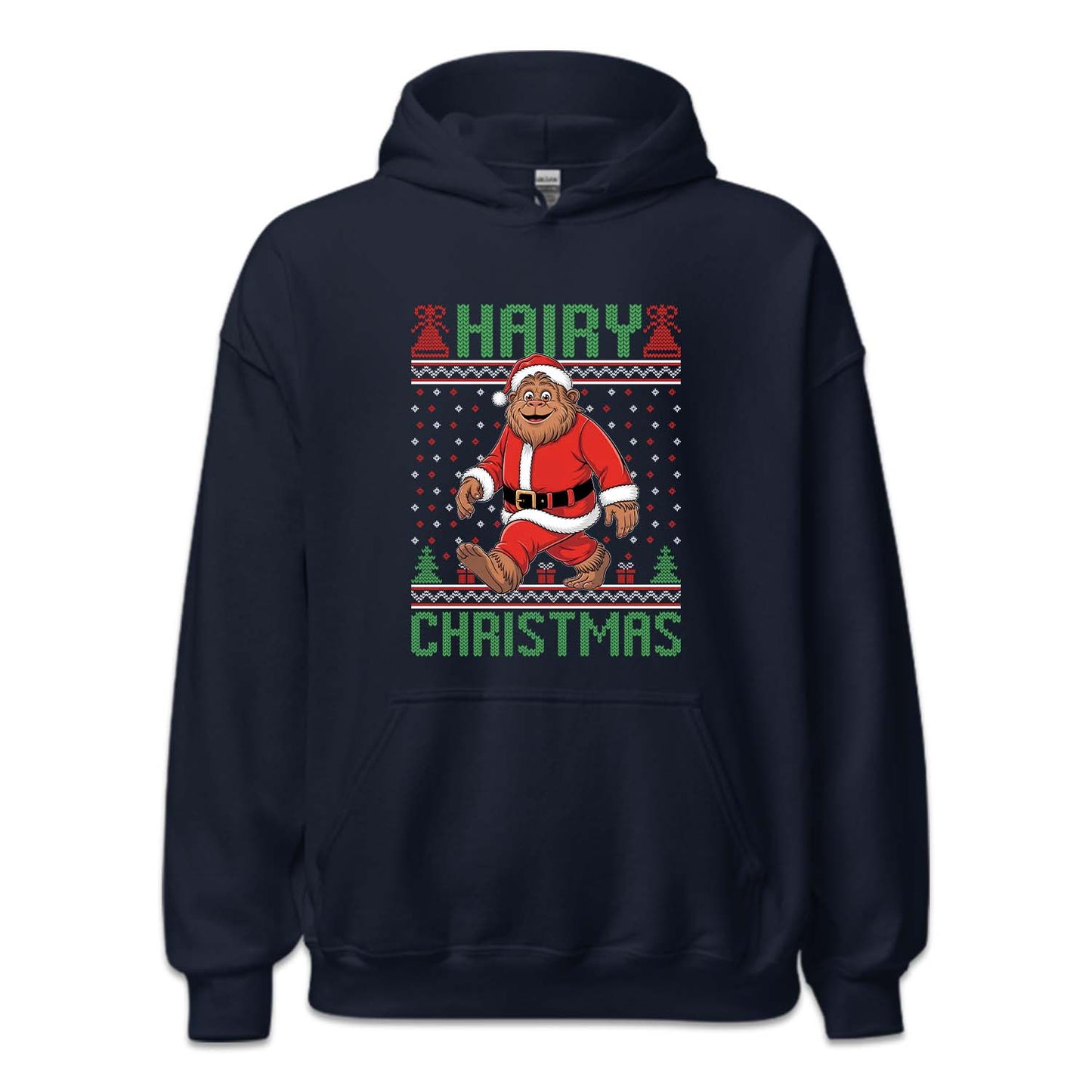 Bigfoot Christmas Santa Sasquatch Hairy Xmas | PRODUCT CODE: BFGTCRMSQC