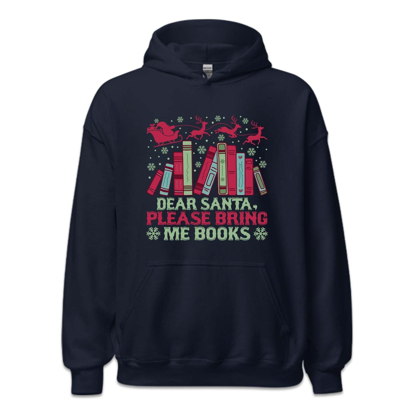 Dear Santa, Please Bring Me Books Christmas Reading Xmas Bookmas | PRODUCT CODE: DRESNPLBRKC