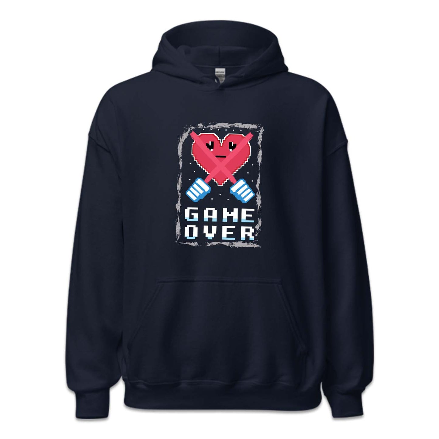 Retro Gaming Pixel Heart Game Over Arcade Style  | PRODUCT CODE: PLXEHRTGMO