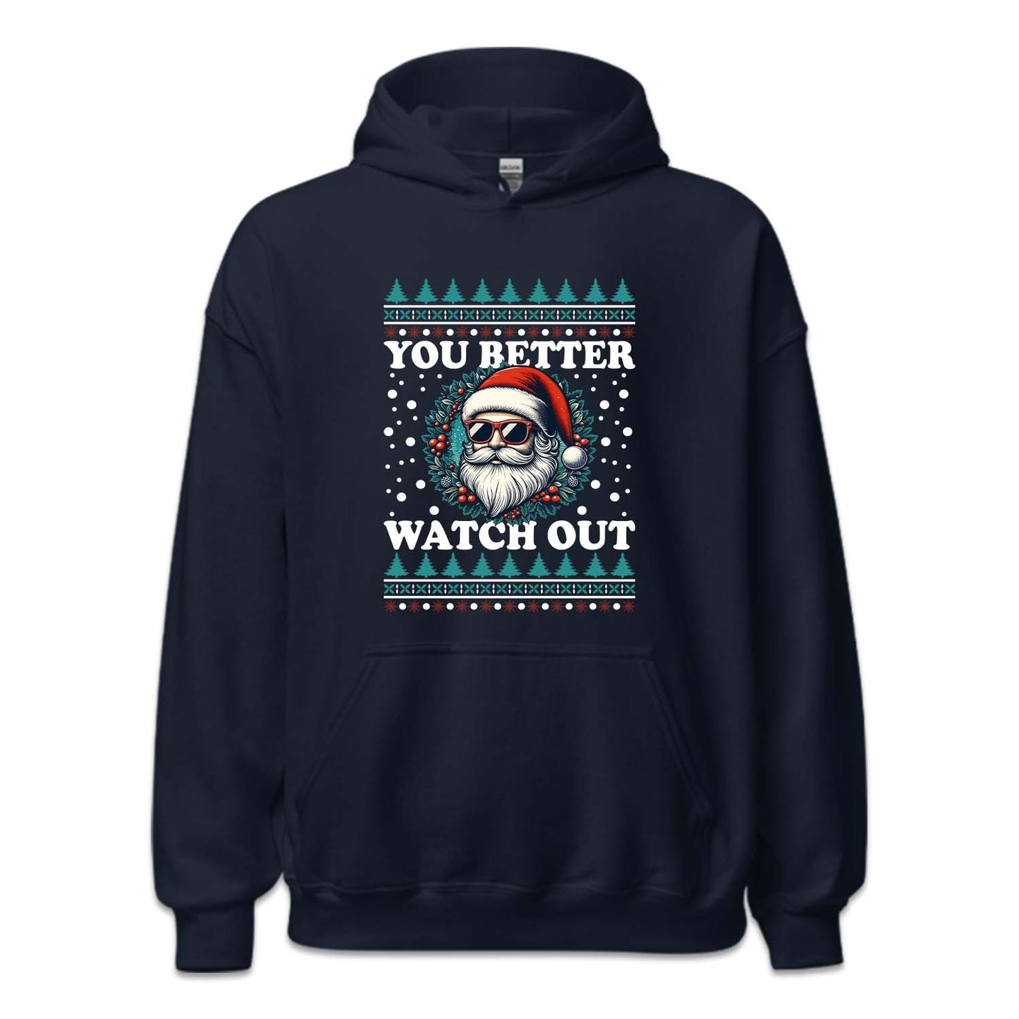 You Better Watch Out Christmas Santa Claus Wreath Xmas | PRODUCT CODE: YBTRWSNCMA