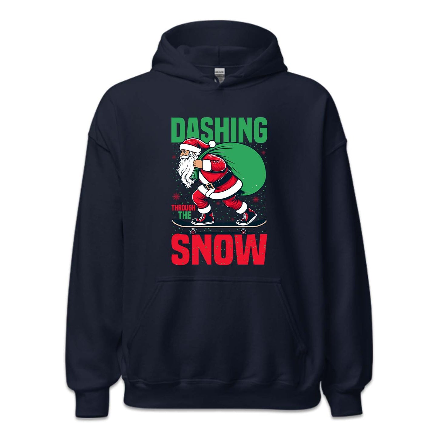 Christmas Santa Skateboard Dashing Through The Snow Xmas | PRODUCT CODE: STNAKBRDHG