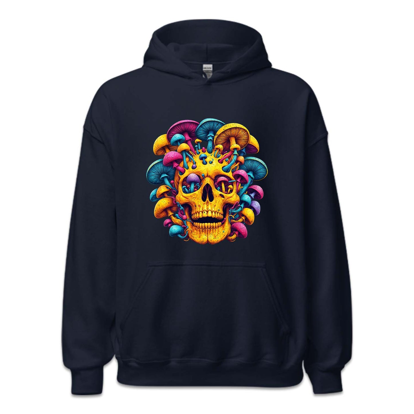 Psychedelic Skull Mushrooms Boho Hippie Art | PRODUCT CODE: MSHSKULPSYD