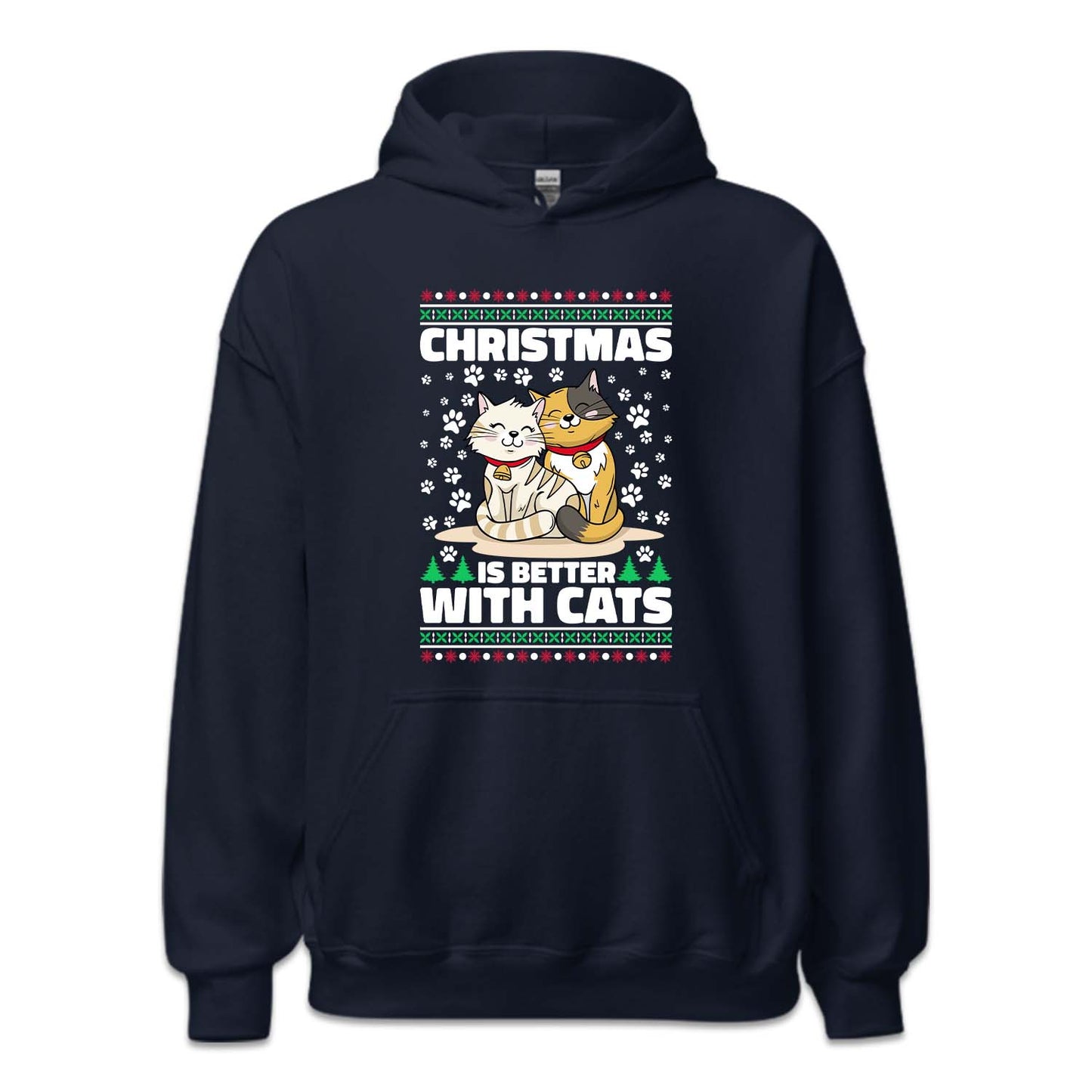Christmas Is Better With Cats Cozy Xmas Winter Cat Lover | PRODUCT CODE: CHRSBTRWHA