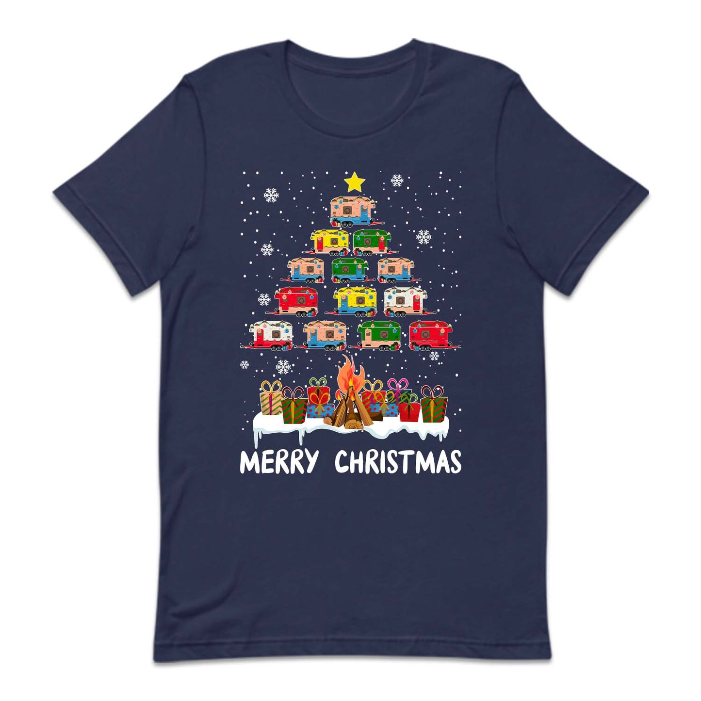 Merry Christmas Camper Tree Holiday RV Camping Festive Xmas | PRODUCT CODE: MRYCHPRERVH