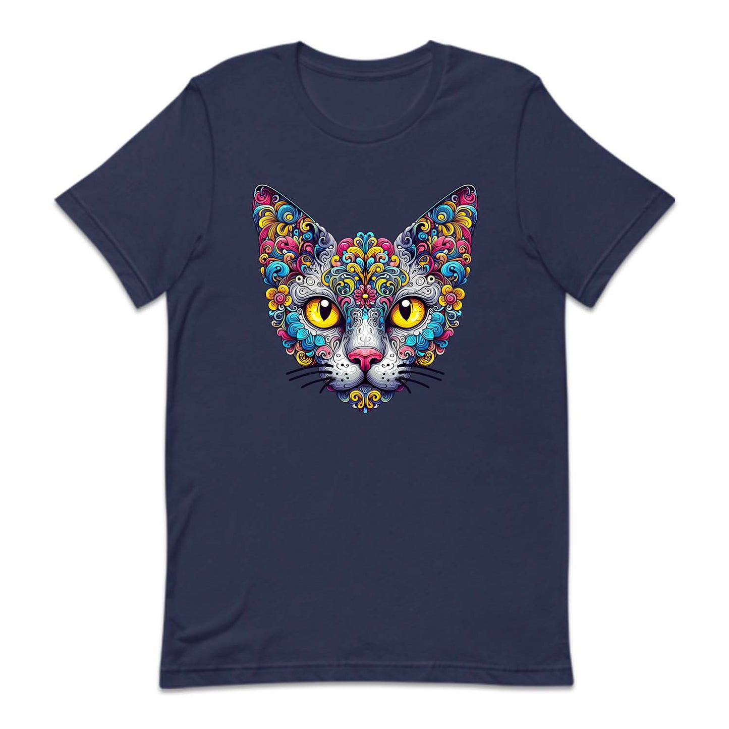 Psychedelic Colorful Devon Rex Cat | PRODUCT CODE: DVNOCTPSDY