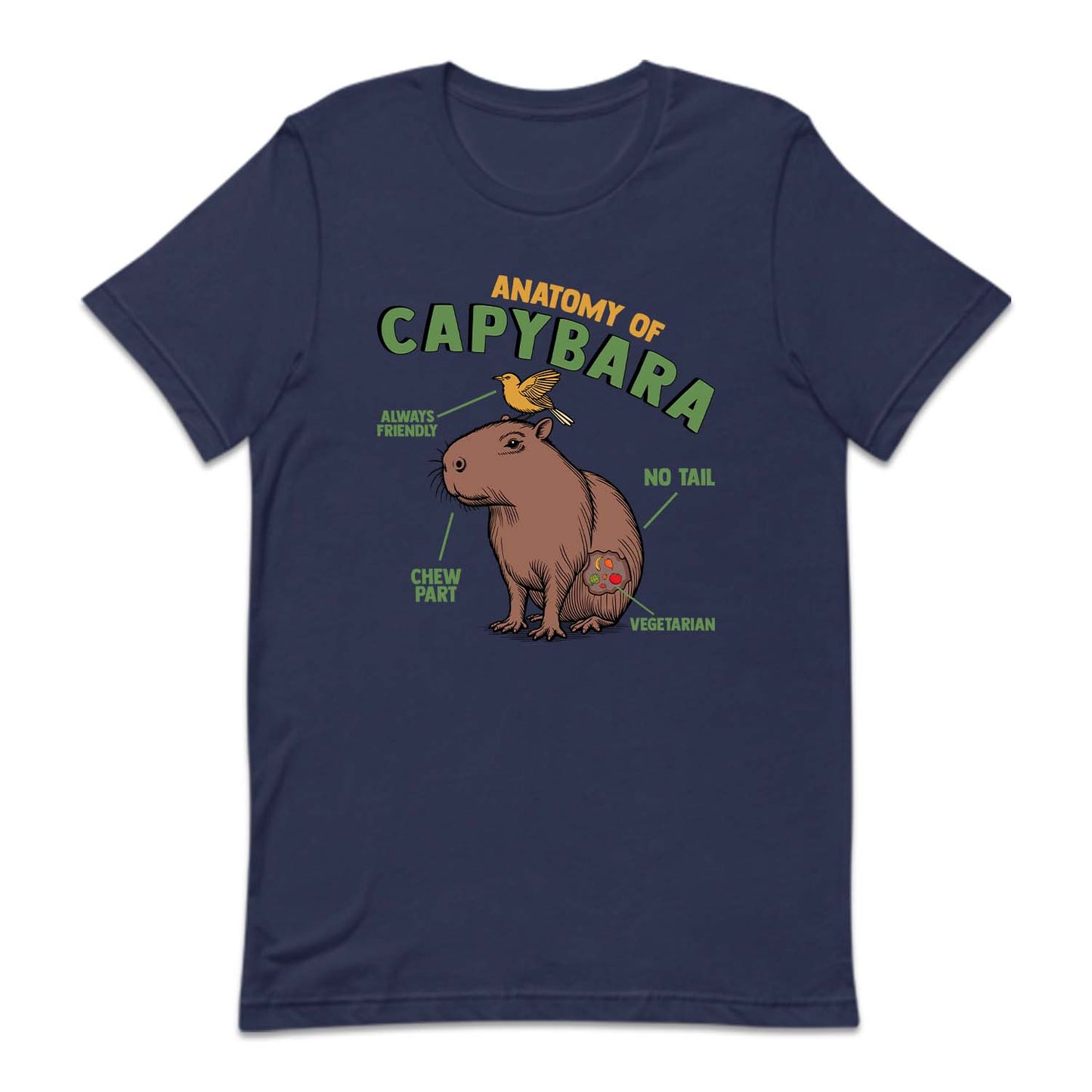 Anatomy Of Capybara Funny Rodent Animal Lover | PRODUCT CODE: ANTMYFCPBR