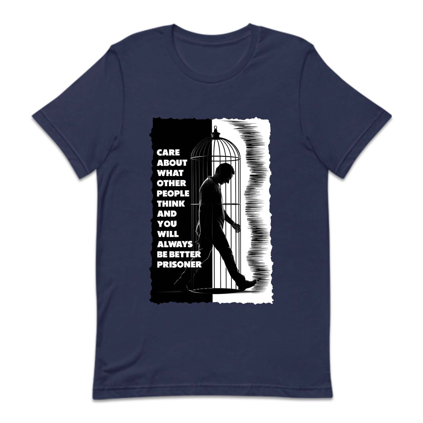 Man Walking in Birdcage Prisoner Philosophy | PRODUCT CODE: MNGIBRDC