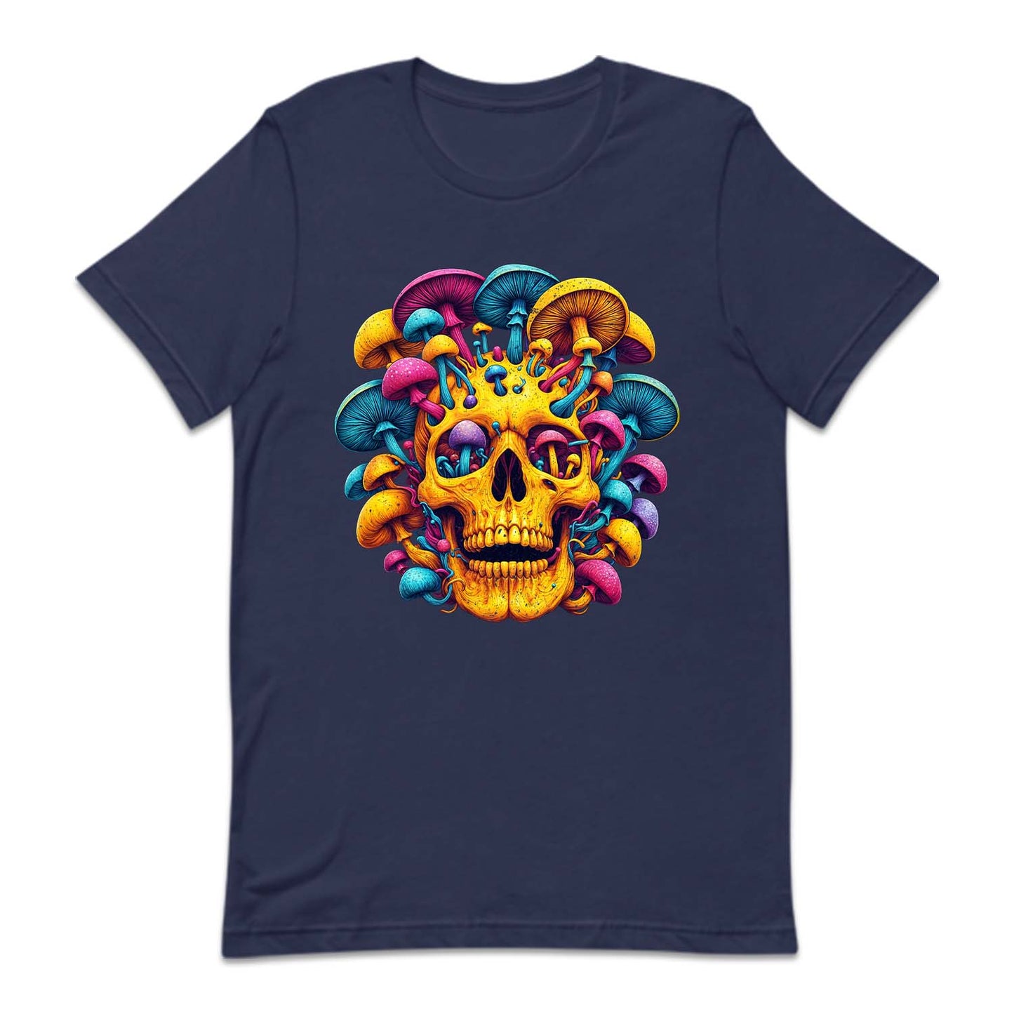 Psychedelic Skull Mushrooms Boho Hippie Art | PRODUCT CODE: MSHSKULPSYD