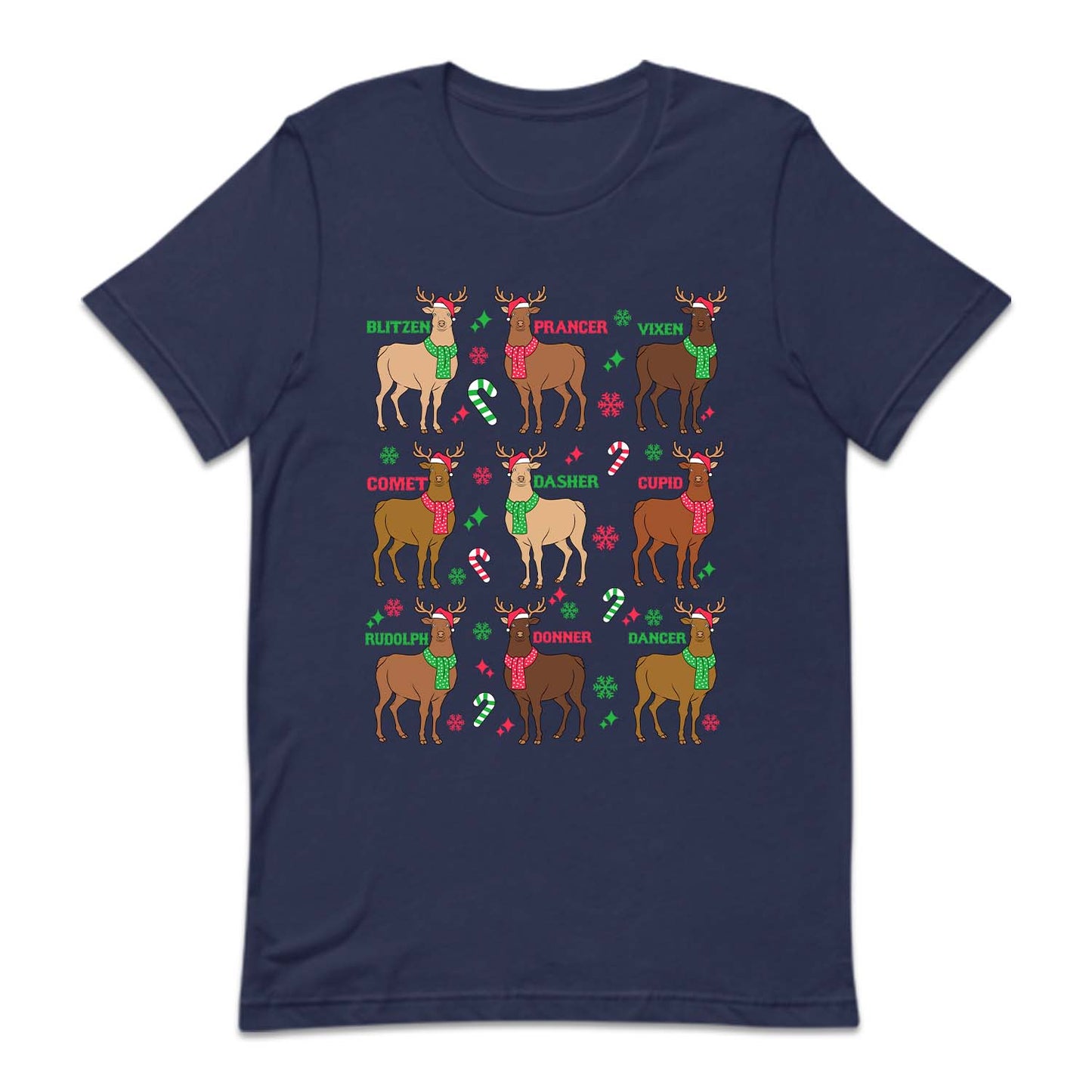 Christmas Reindeer Names Cozy Xmas Dasher Dancer Prancer | PRODUCT CODE: DSGCPVNMDO