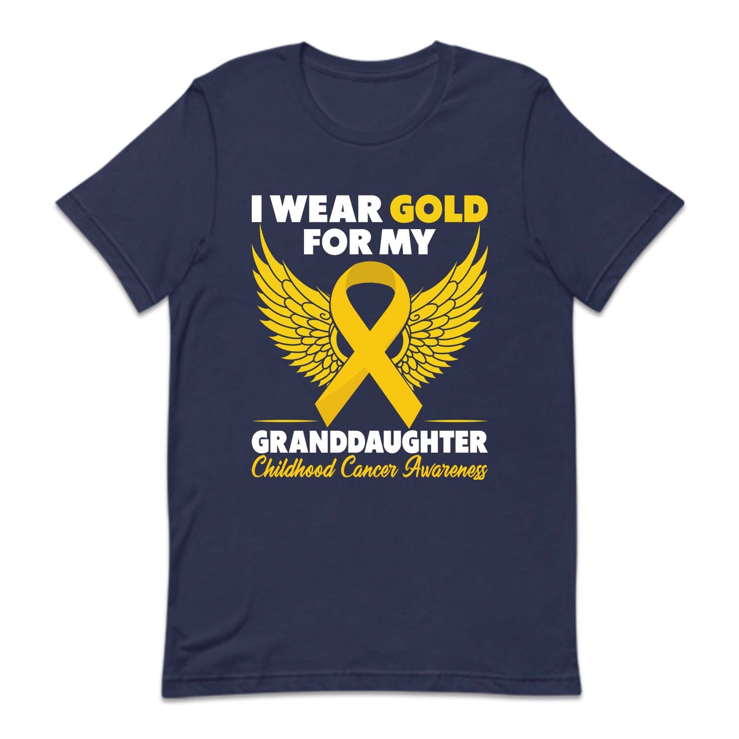 Childhood Cancer Awareness I Wear Gold For My Granddaughter | PRODUCT CODE: WRGLDFMGRD
