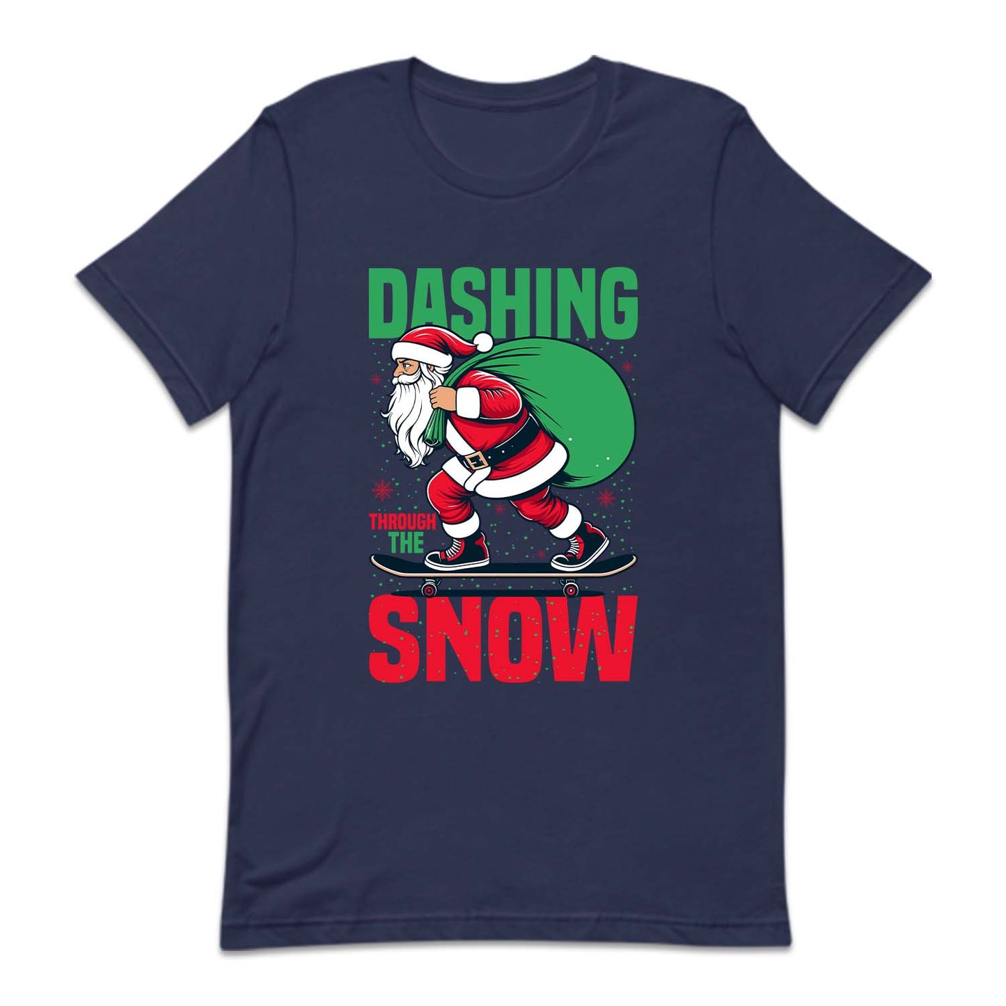 Christmas Santa Skateboard Dashing Through The Snow Xmas | PRODUCT CODE: STNAKBRDHG