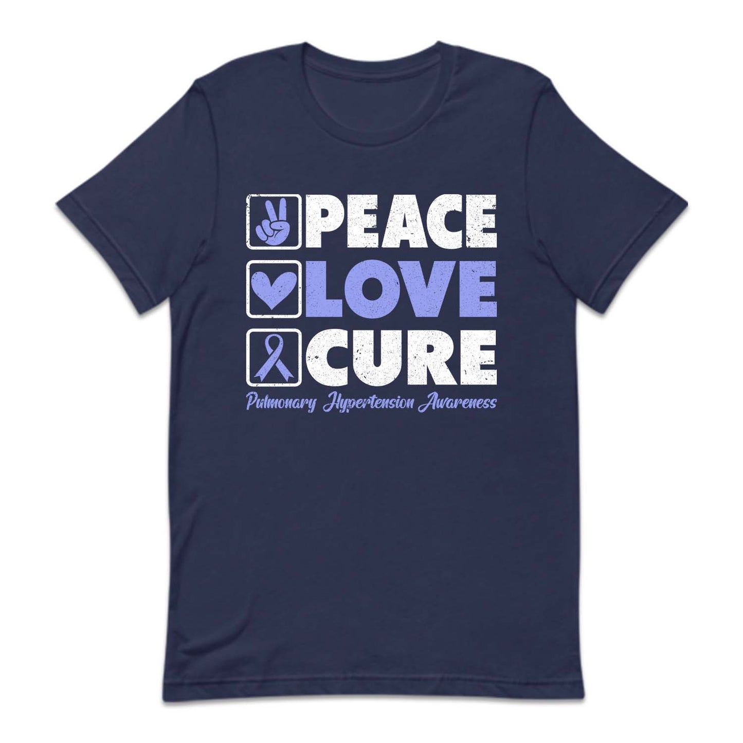 Pulmonary Hypertension Awareness Peace Love Cure | PRODUCT CODE: PCELVOURCE