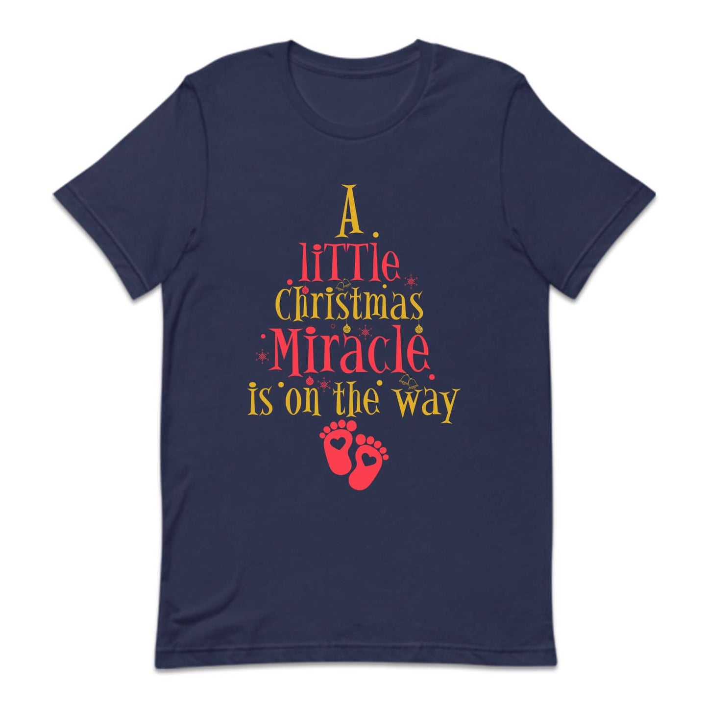 A Little Christmas Miracle Baby Announcement Xmas Pregnancy | PRODUCT CODE: ALTCHMNWYB