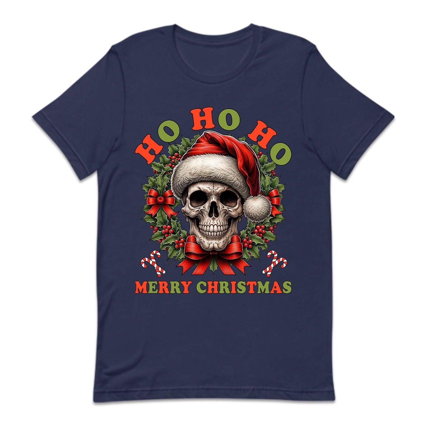 Ho Ho Ho Santa Skull Christmas Gothic Xmas Spooky Skull | PRODUCT CODE: HSTMNGOCKL
