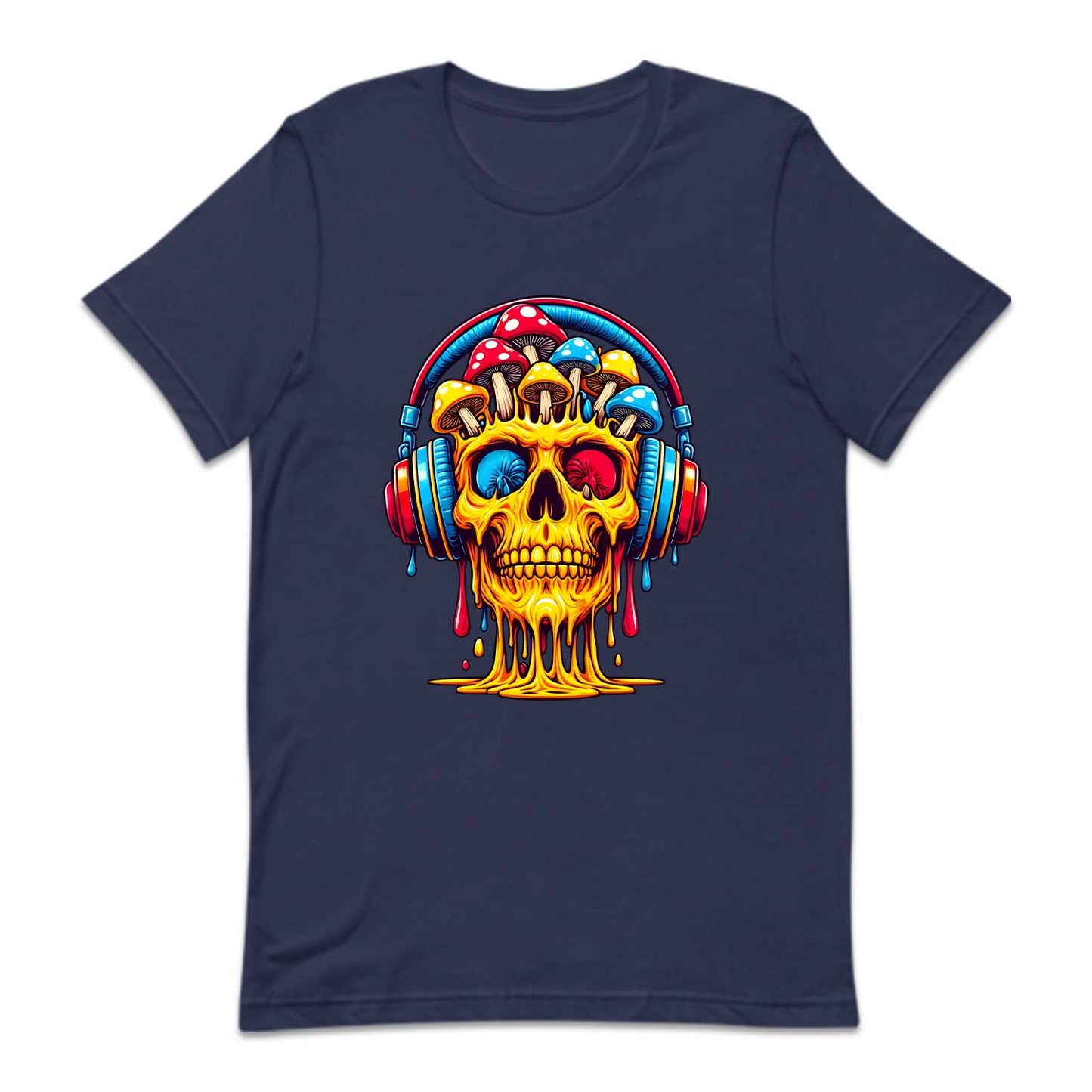 Psychedelic Skull Mushroom And Headphones | PRODUCT CODE: SKLPSYDLC