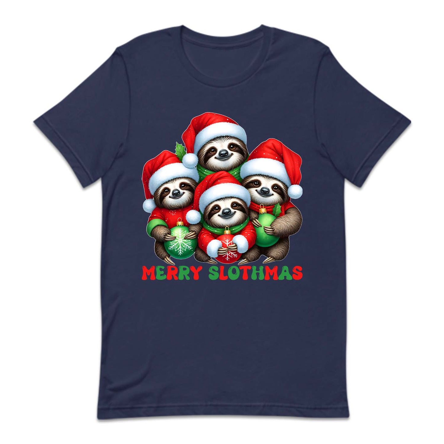 Merry Slothmas Cute Christmas Sloth Xmas Holiday Animal | PRODUCT CODE: MRYSLTHACR