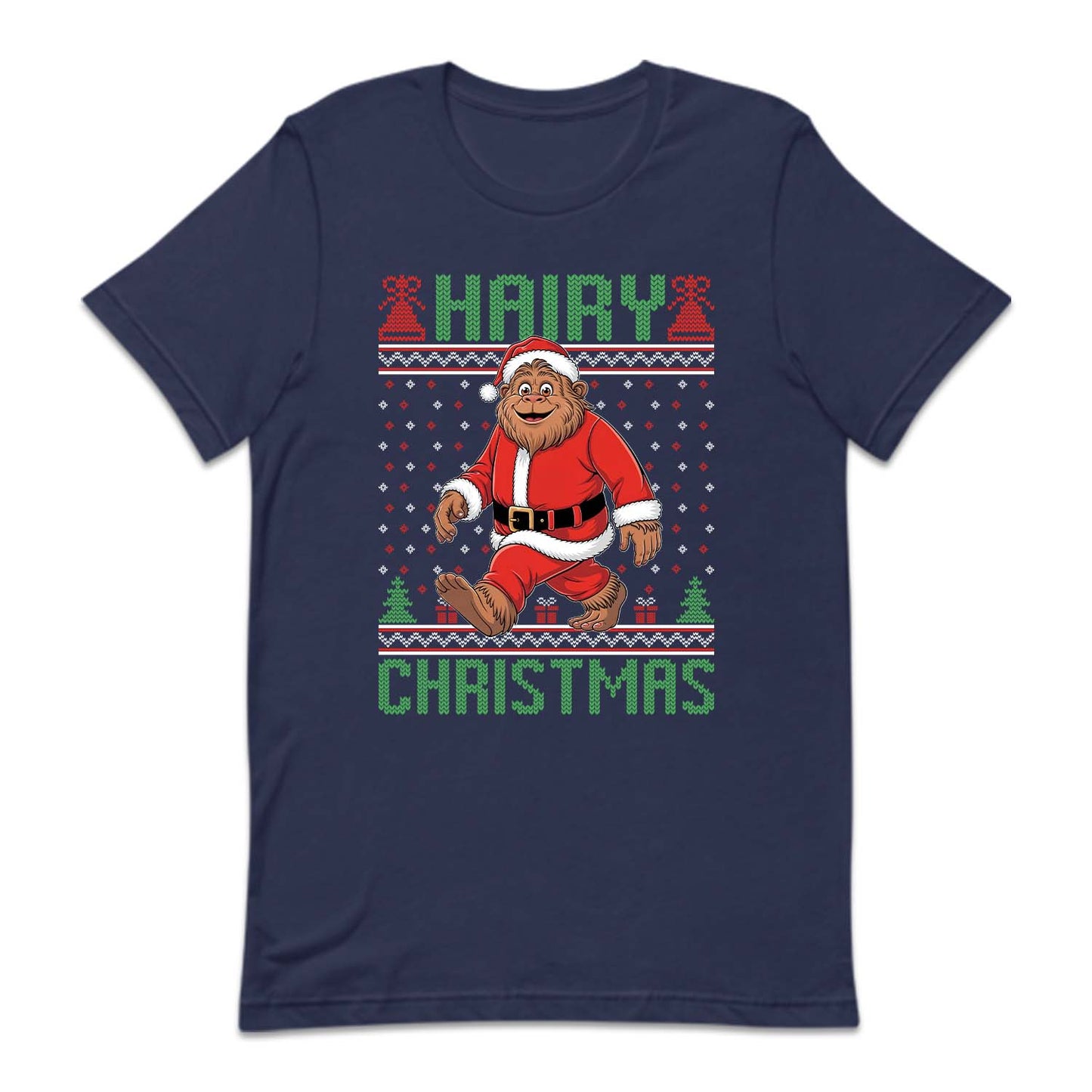 Bigfoot Christmas Santa Sasquatch Hairy Xmas | PRODUCT CODE: BFGTCRMSQC