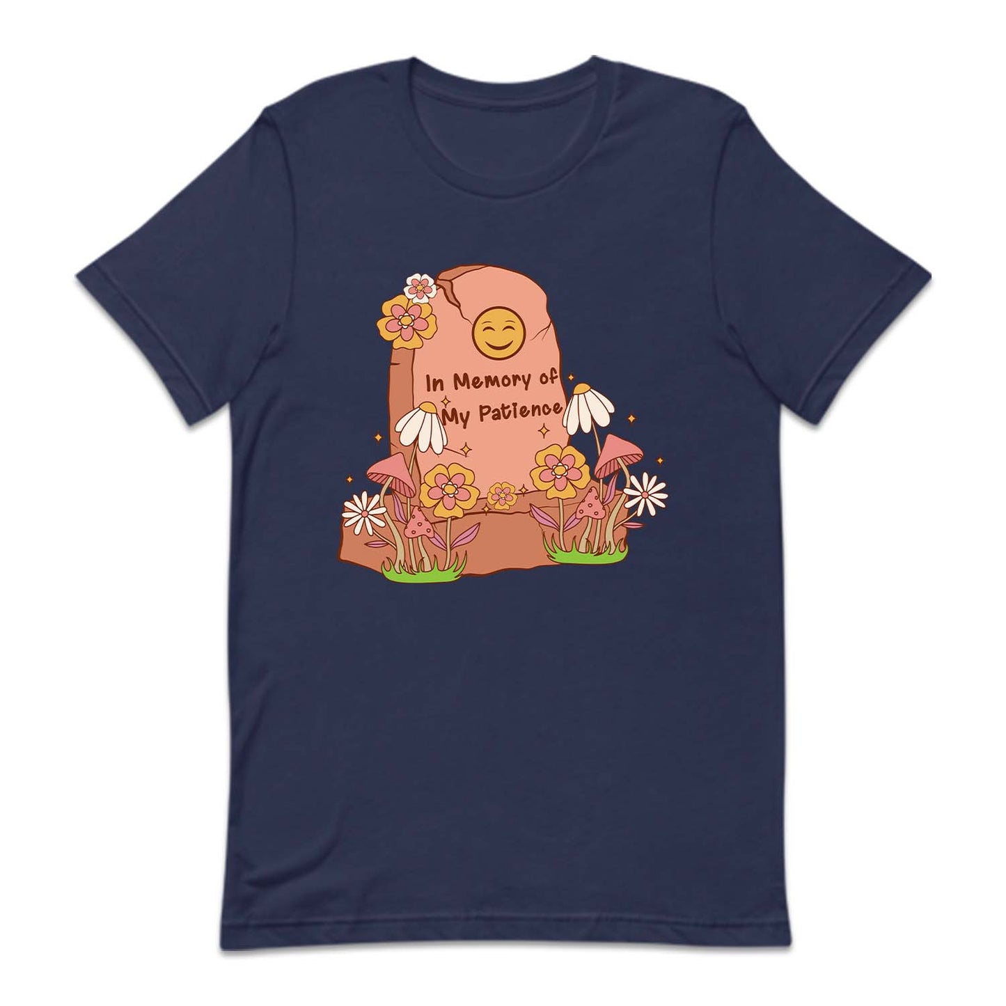 In Memory Of My Patience Floral Gravestone | PRODUCT CODE: MROYFPTNC