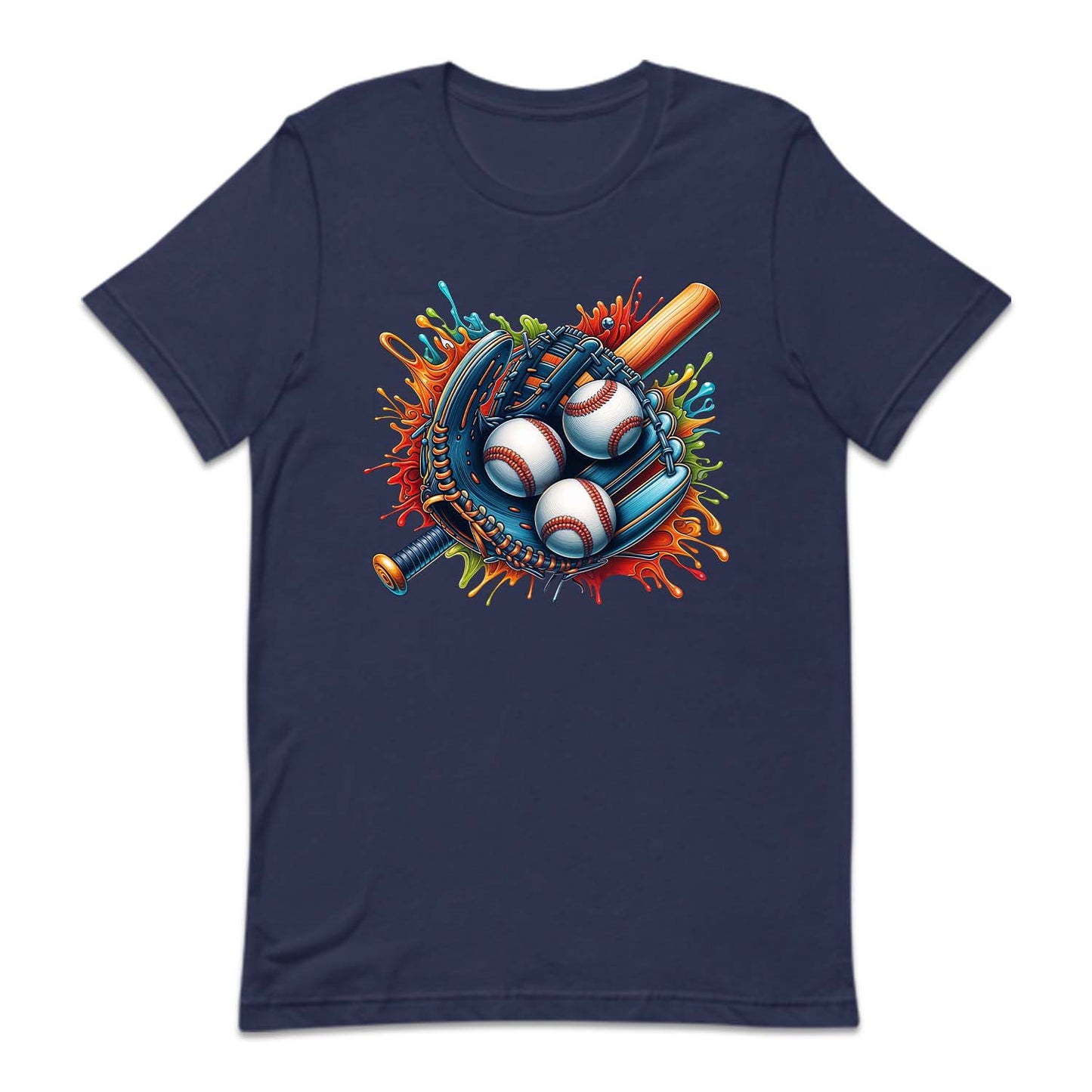 Colorful Baseball Glove Splash Game Lover | PRODUCT CODE: CLOBSEBLGV