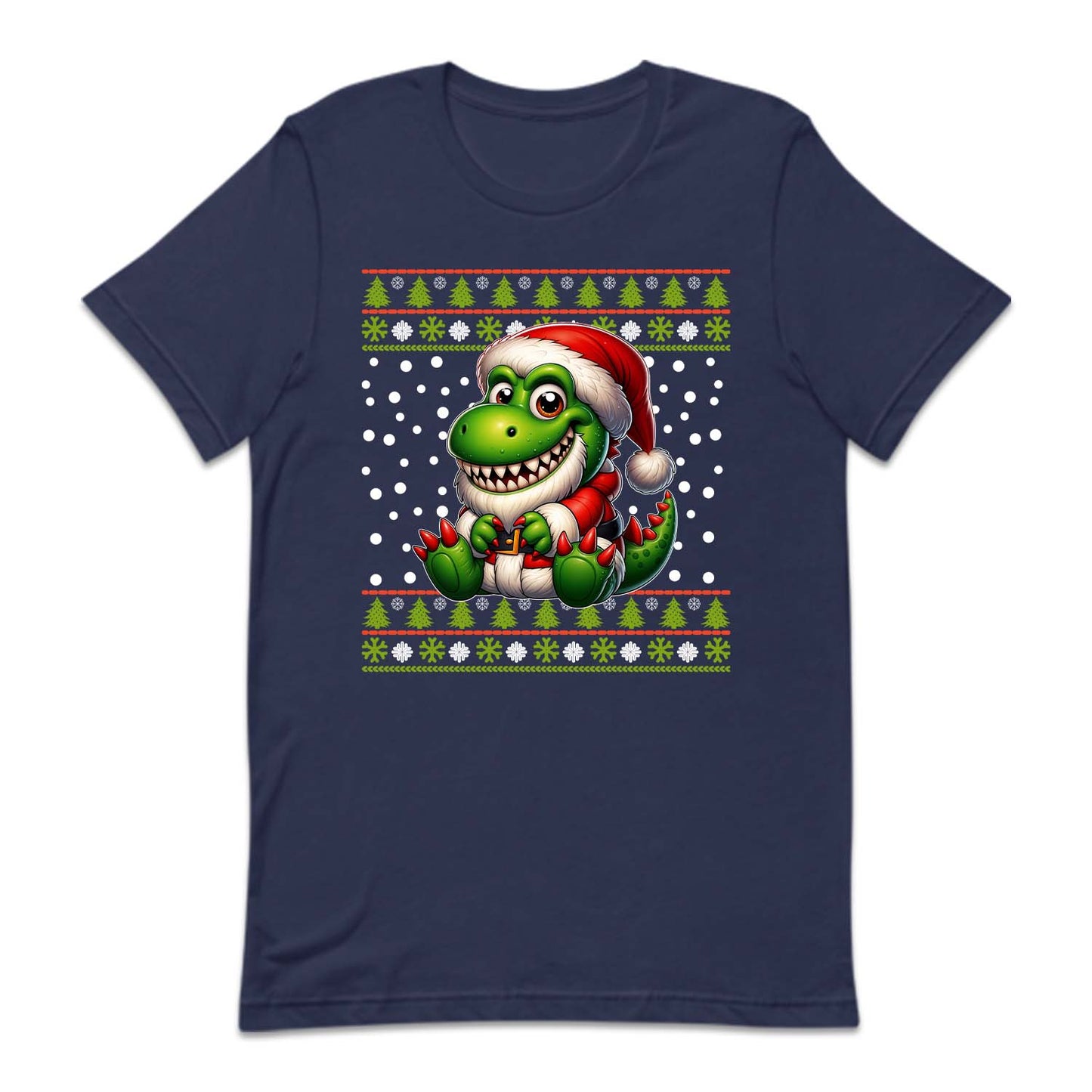 Santa T-Rex Christmas Holiday Dinosaur in Santa Suit Xmas Dino | PRODUCT CODE: STNRXECHRMA