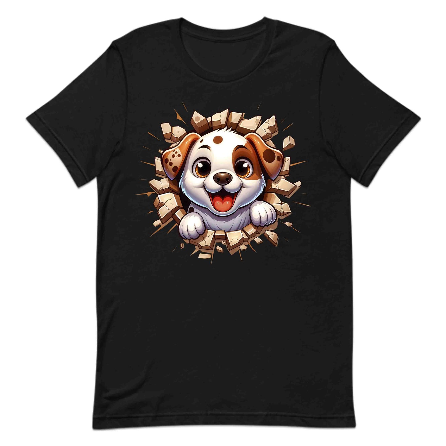Adorable Puppy Breaking Through Wall 3D Realistic Dog | PRODUCT CODE: ASBEOWHEHKW