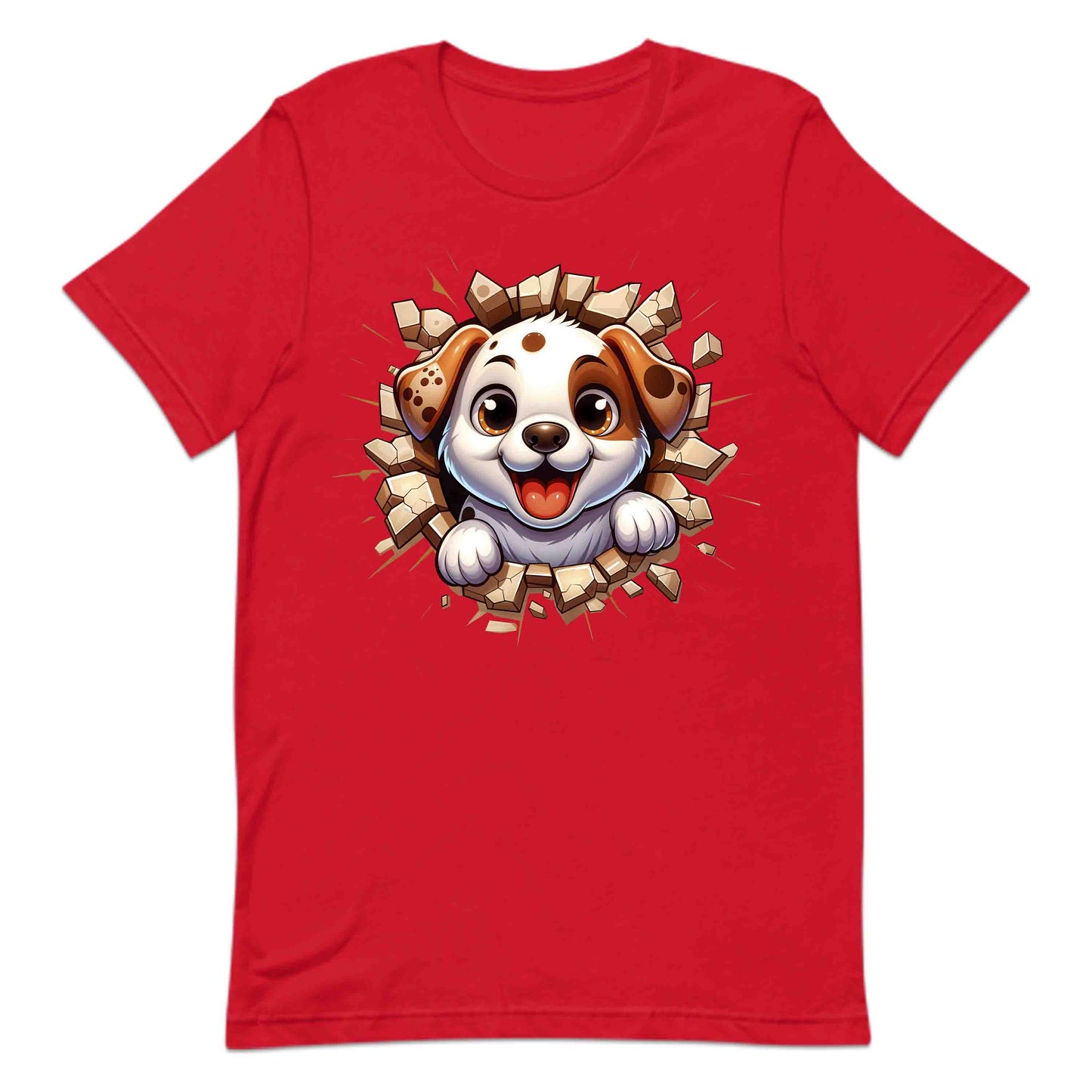 Adorable Puppy Breaking Through Wall 3D Realistic Dog | PRODUCT CODE: ASBEOWHEHKW