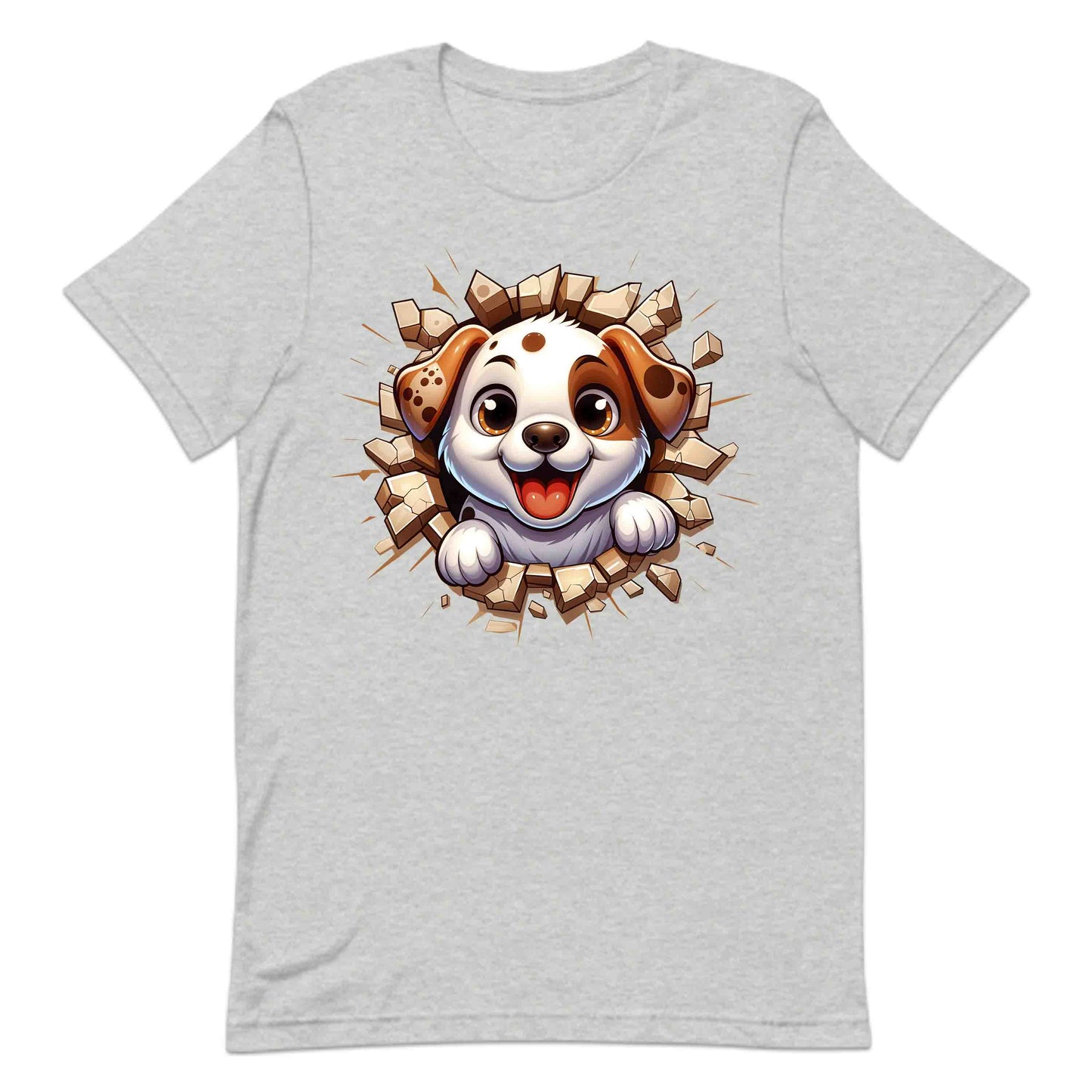 Adorable Puppy Breaking Through Wall 3D Realistic Dog | PRODUCT CODE: ASBEOWHEHKW