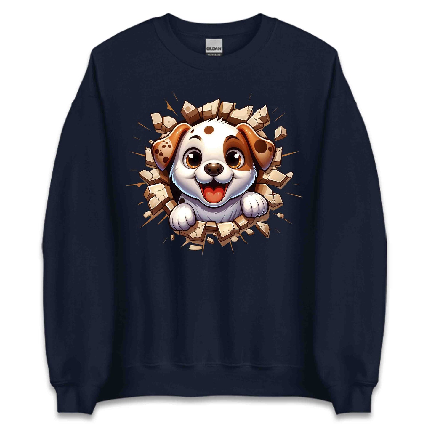 Adorable Puppy Breaking Through Wall 3D Realistic Dog | PRODUCT CODE: ASBEOWHEHKW