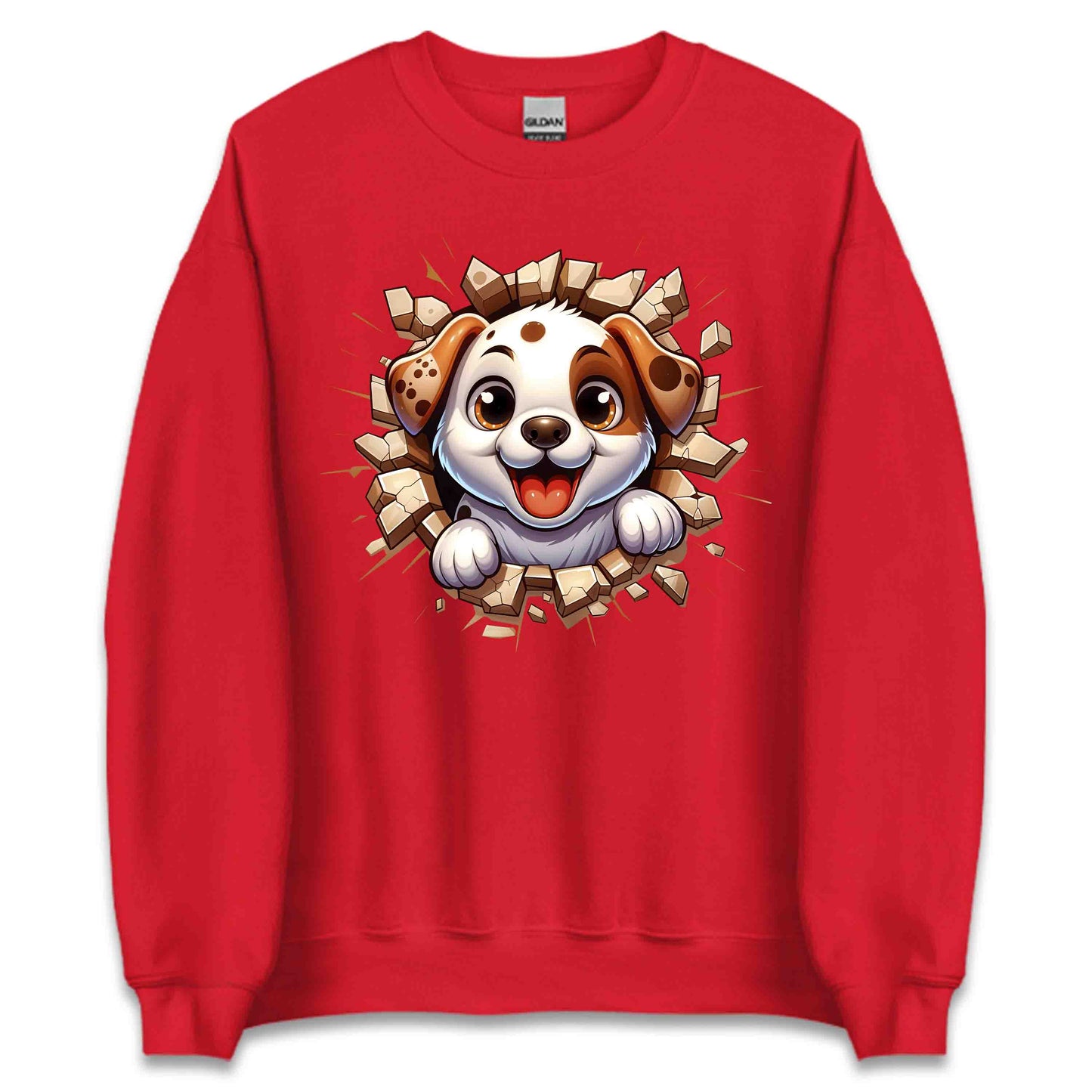 Adorable Puppy Breaking Through Wall 3D Realistic Dog | PRODUCT CODE: ASBEOWHEHKW