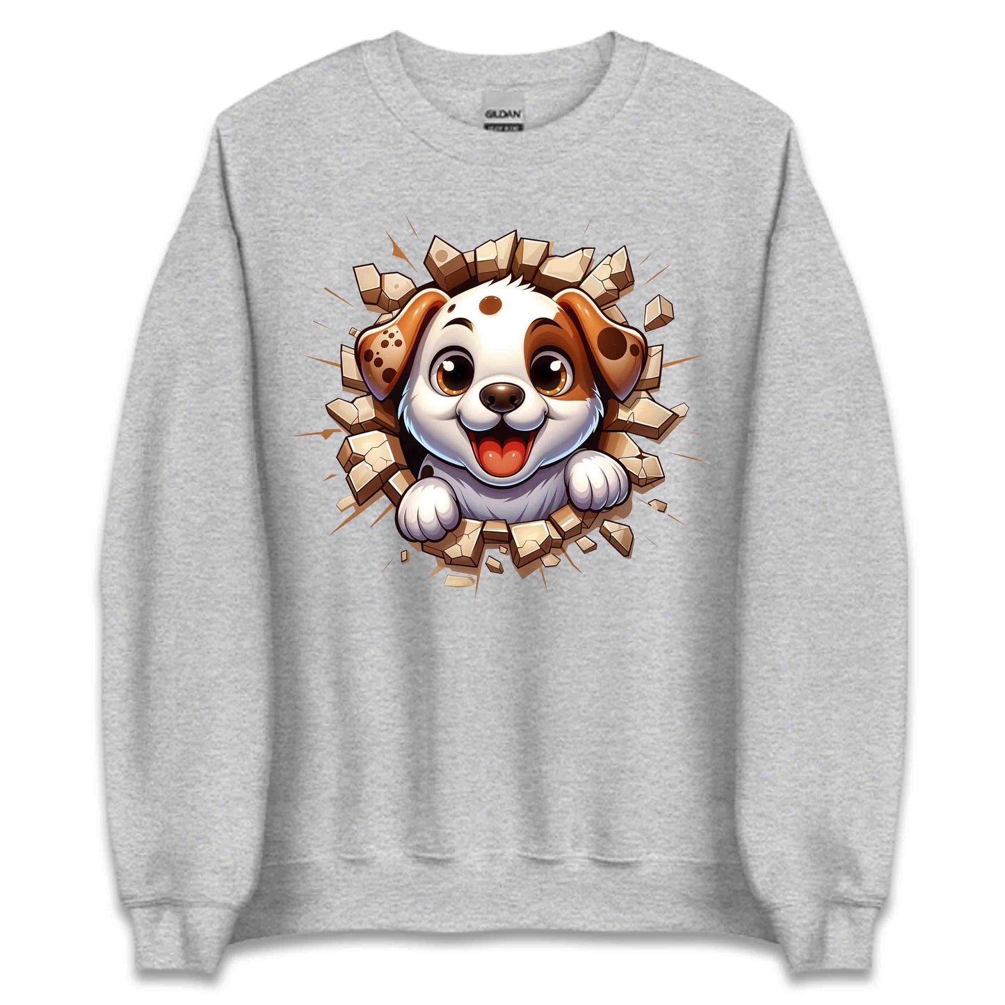 Adorable Puppy Breaking Through Wall 3D Realistic Dog | PRODUCT CODE: ASBEOWHEHKW