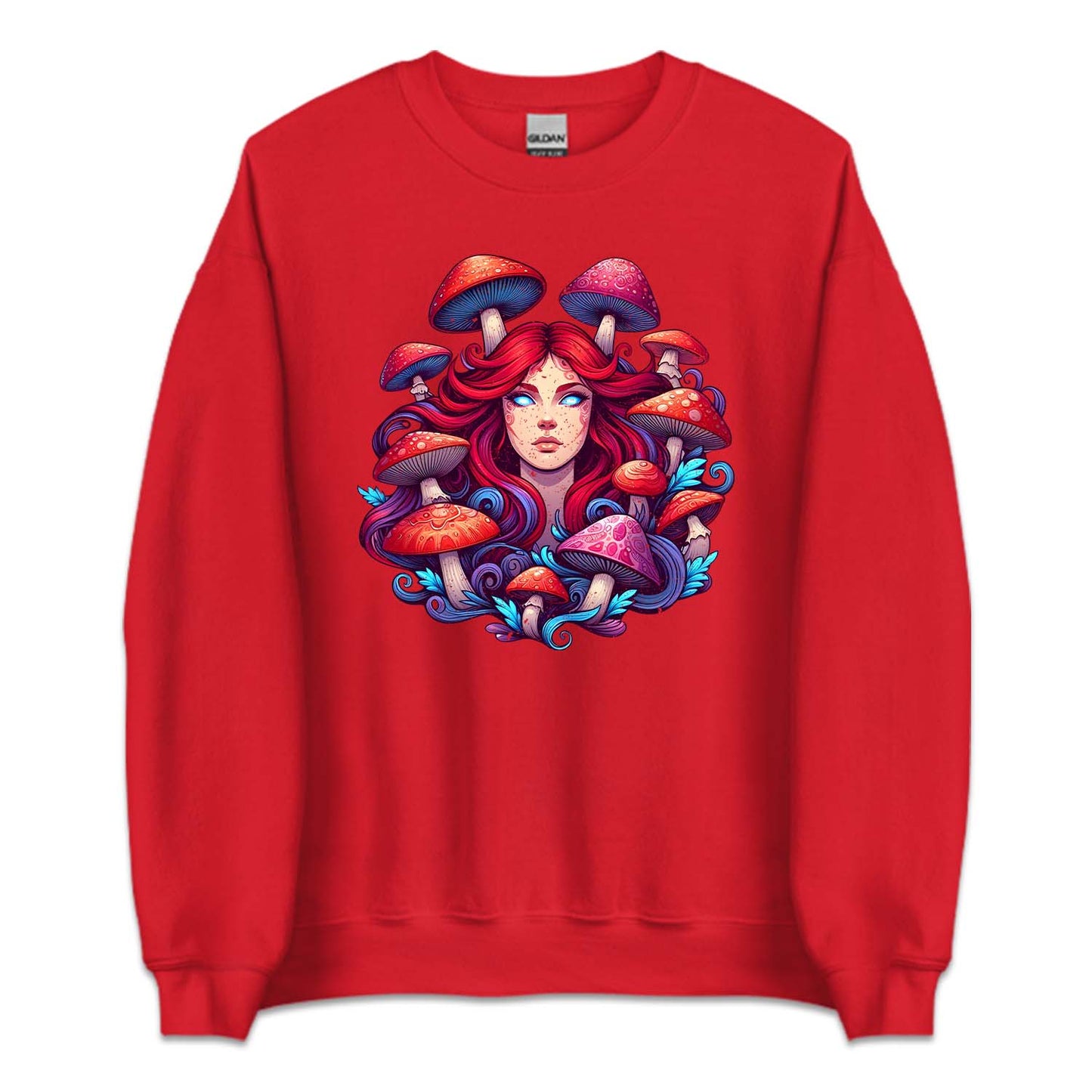 Psychedelic Mystical Woman Mushrooms Shroom Lover | PRODUCT CODE: PSYDLCMYWS