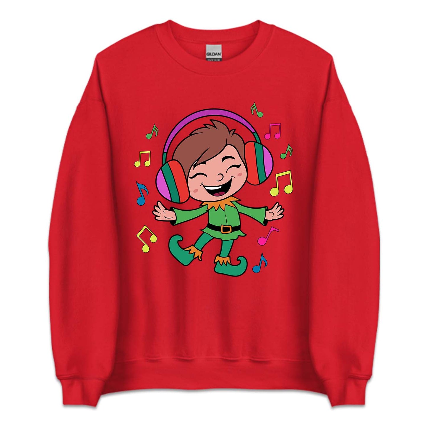 Christmas Xmas Cute Dancing Elf with Headphones | PRODUCT CODE: CHREDNGELF