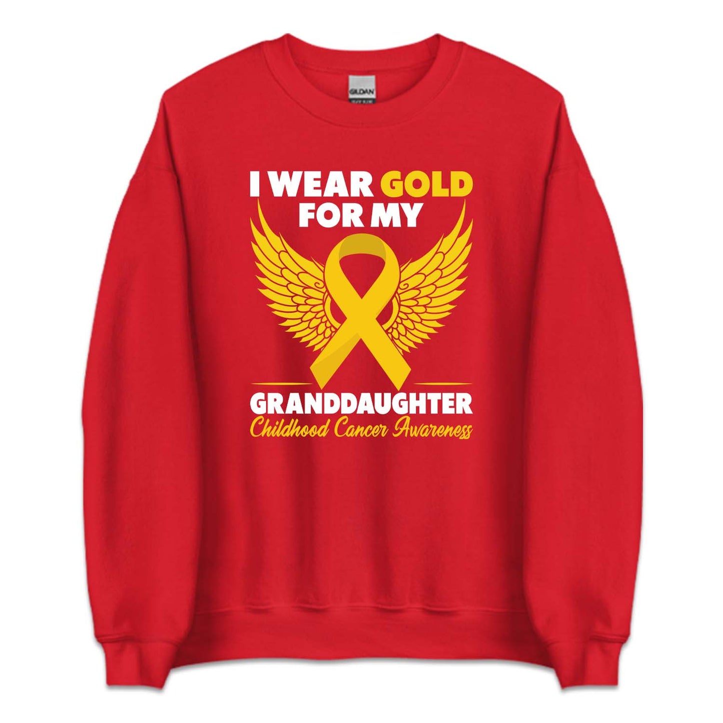 Childhood Cancer Awareness I Wear Gold For My Granddaughter | PRODUCT CODE: WRGLDFMGRD