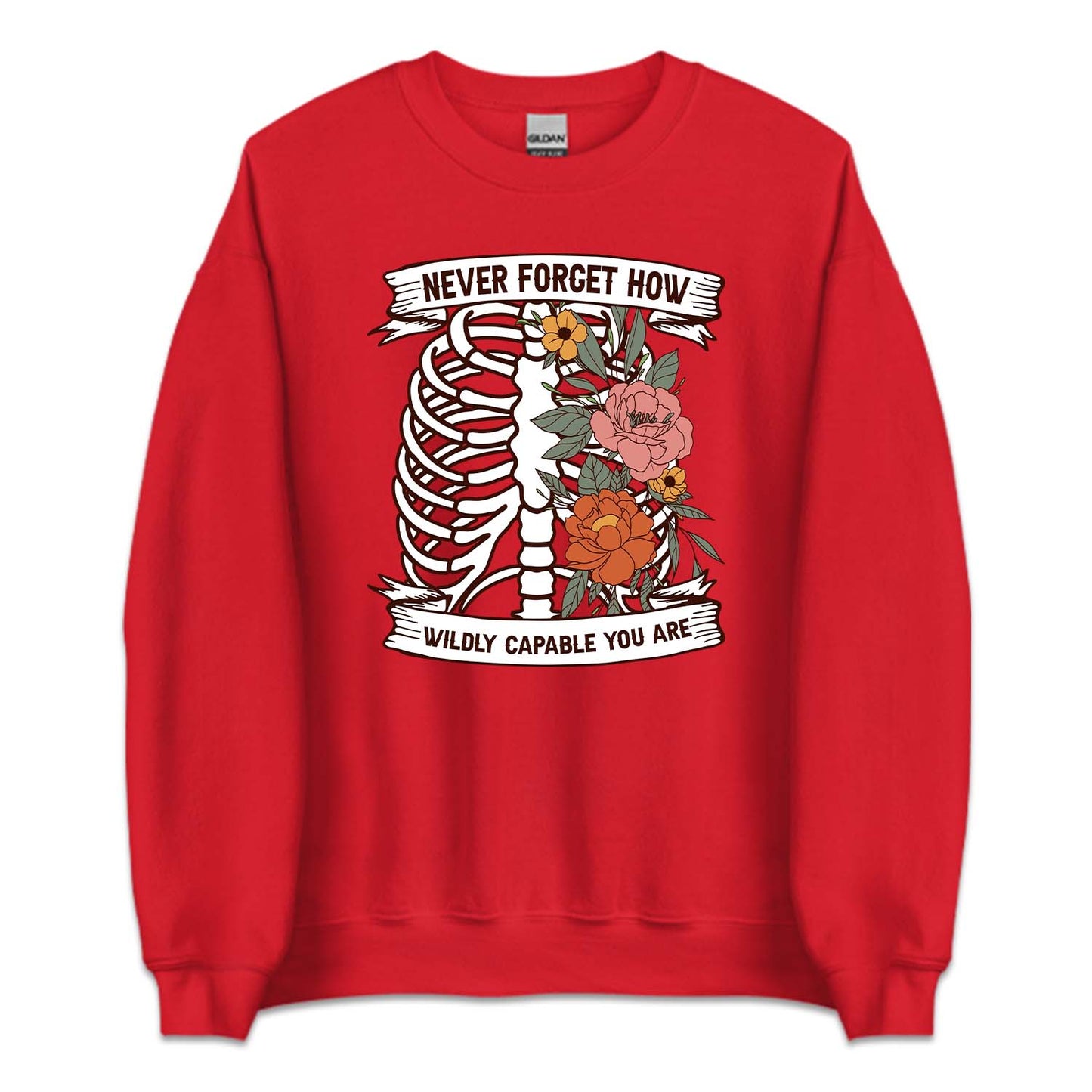 Floral Human Rib Cage Mental Health | PRODUCT CODE: NVRFGTHWC