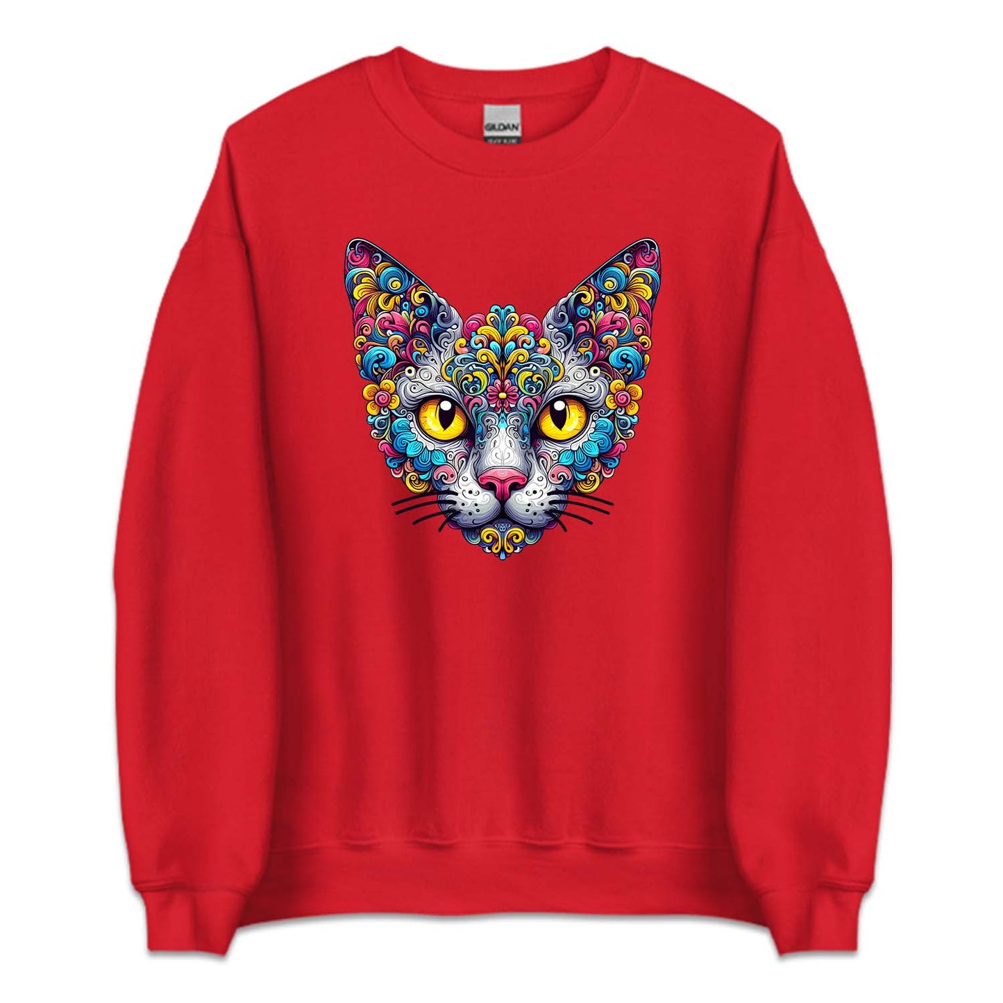 Psychedelic Colorful Devon Rex Cat | PRODUCT CODE: DVNOCTPSDY