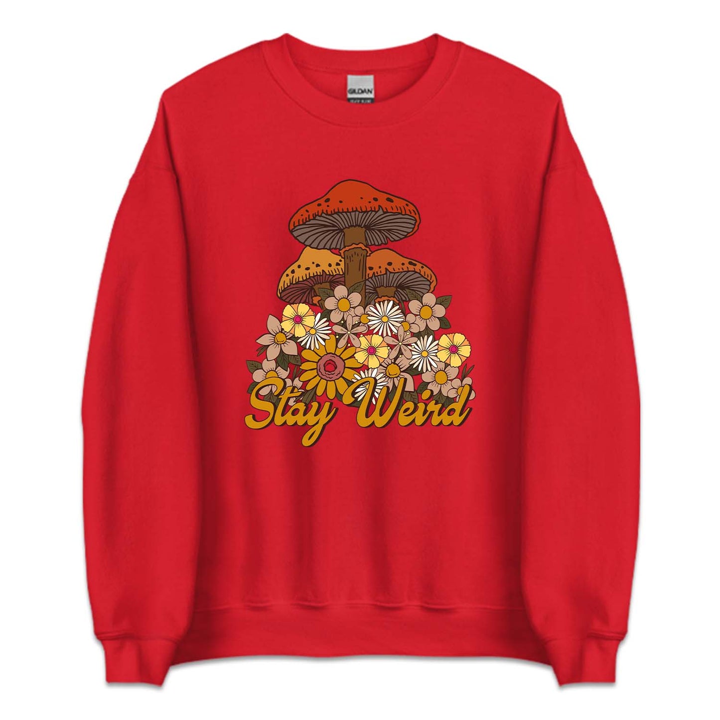 Retro Stay Weird Psychedelic Mushrooms | PRODUCT CODE: STYWRDMSHR