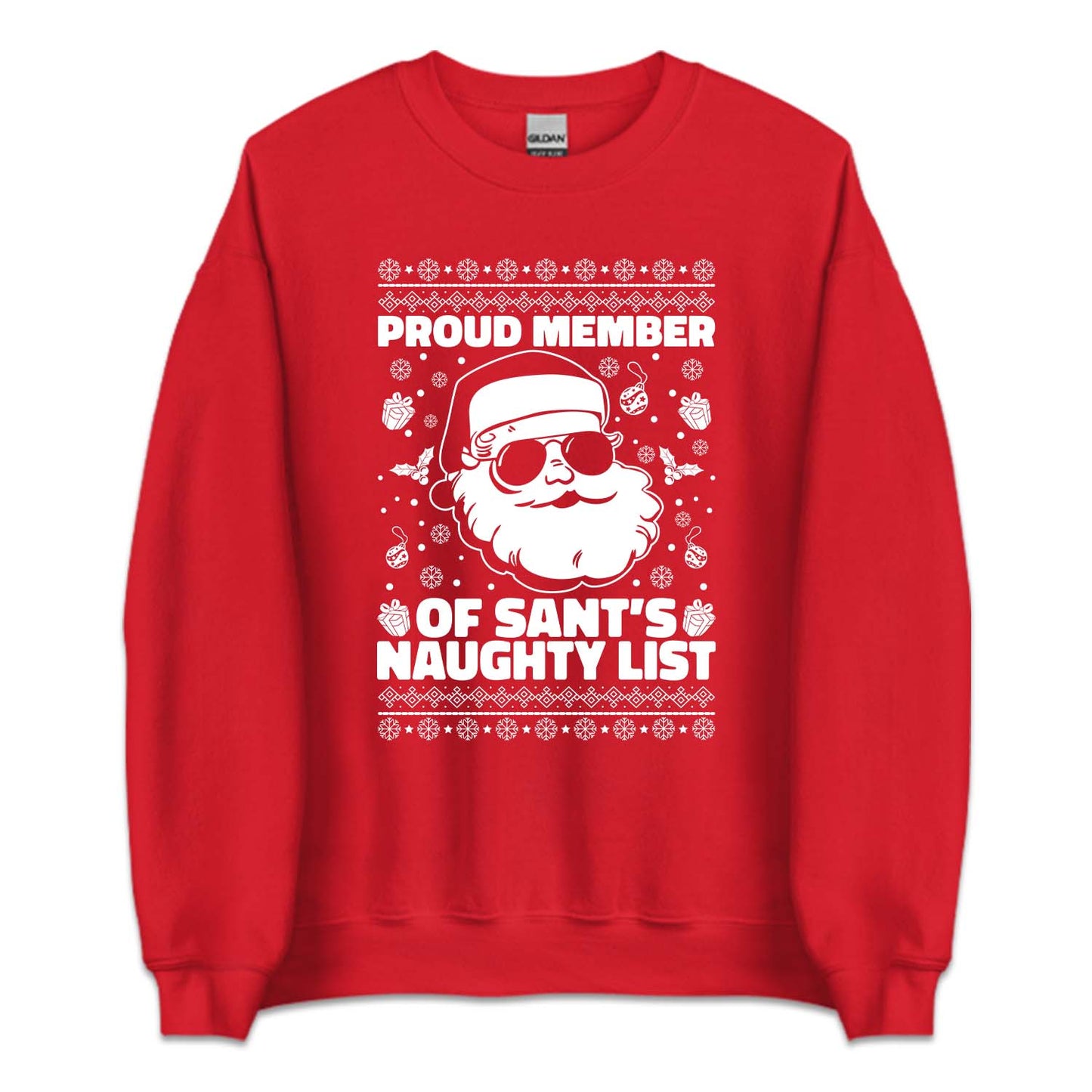 Proud Member of Santa's Naughty List Christmas Naughty Xmas | PRODUCT CODE: PRMBRESNTC