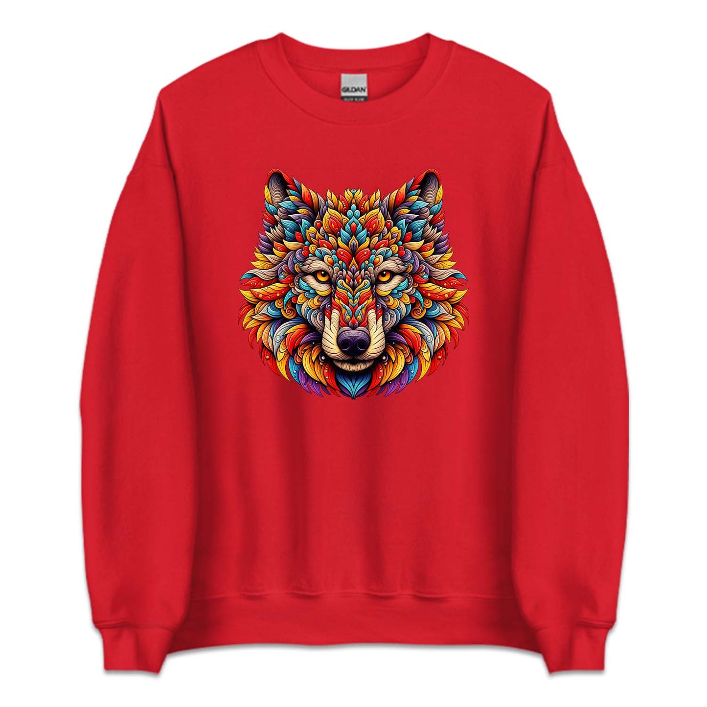 Psychedelic Colorful Wolf Wild Animal | PRODUCT CODE: PSYDLCWLF