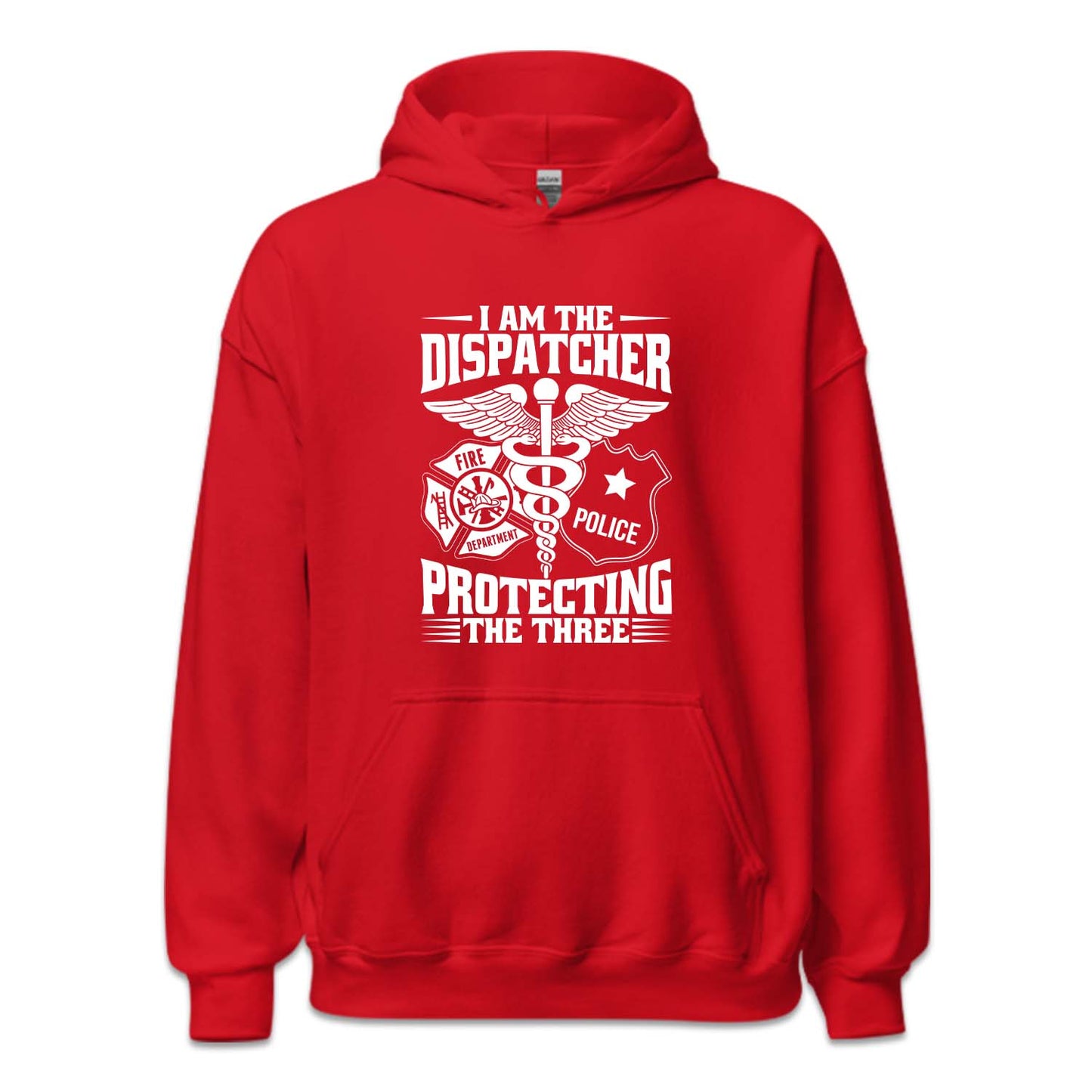 I'm The Dispatcher Protecting The Three 911 Dispatch EMS Workwear | PRODUCT CODE: AMTDSPRTNG