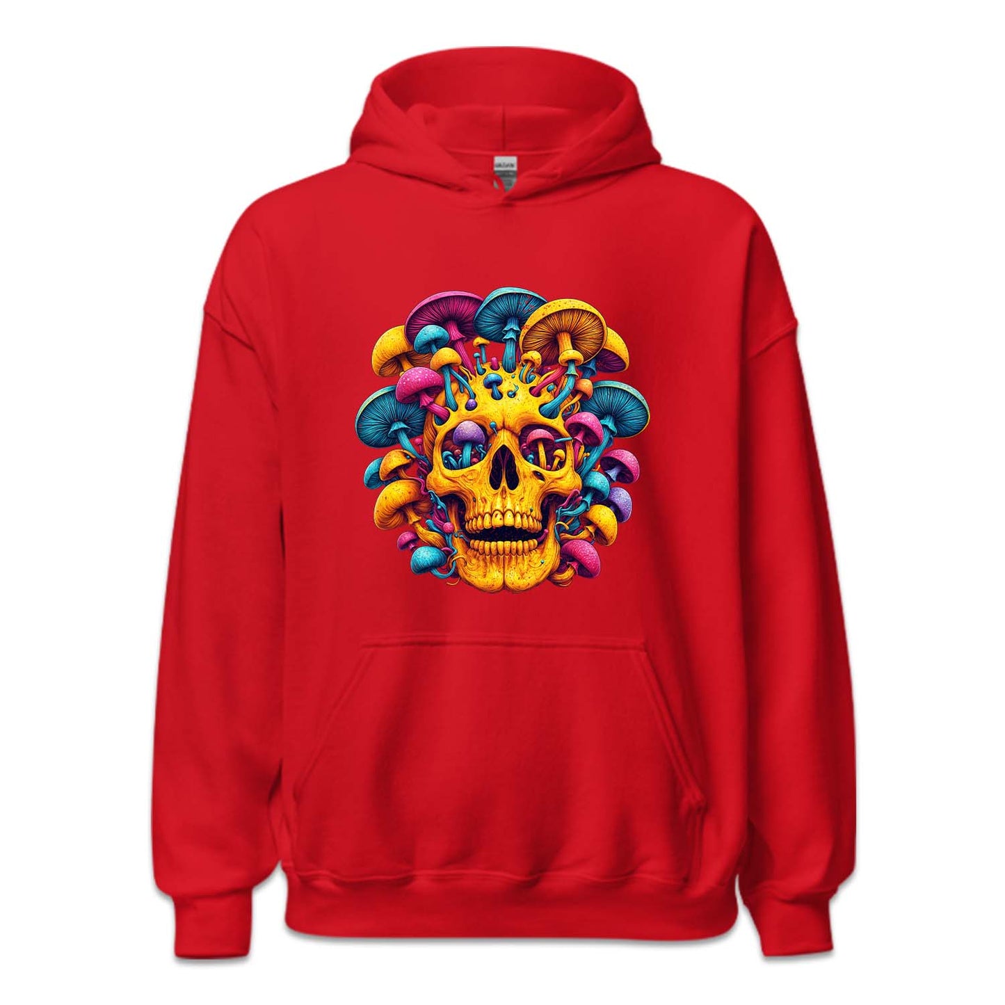 Psychedelic Skull Mushrooms Boho Hippie Art | PRODUCT CODE: MSHSKULPSYD