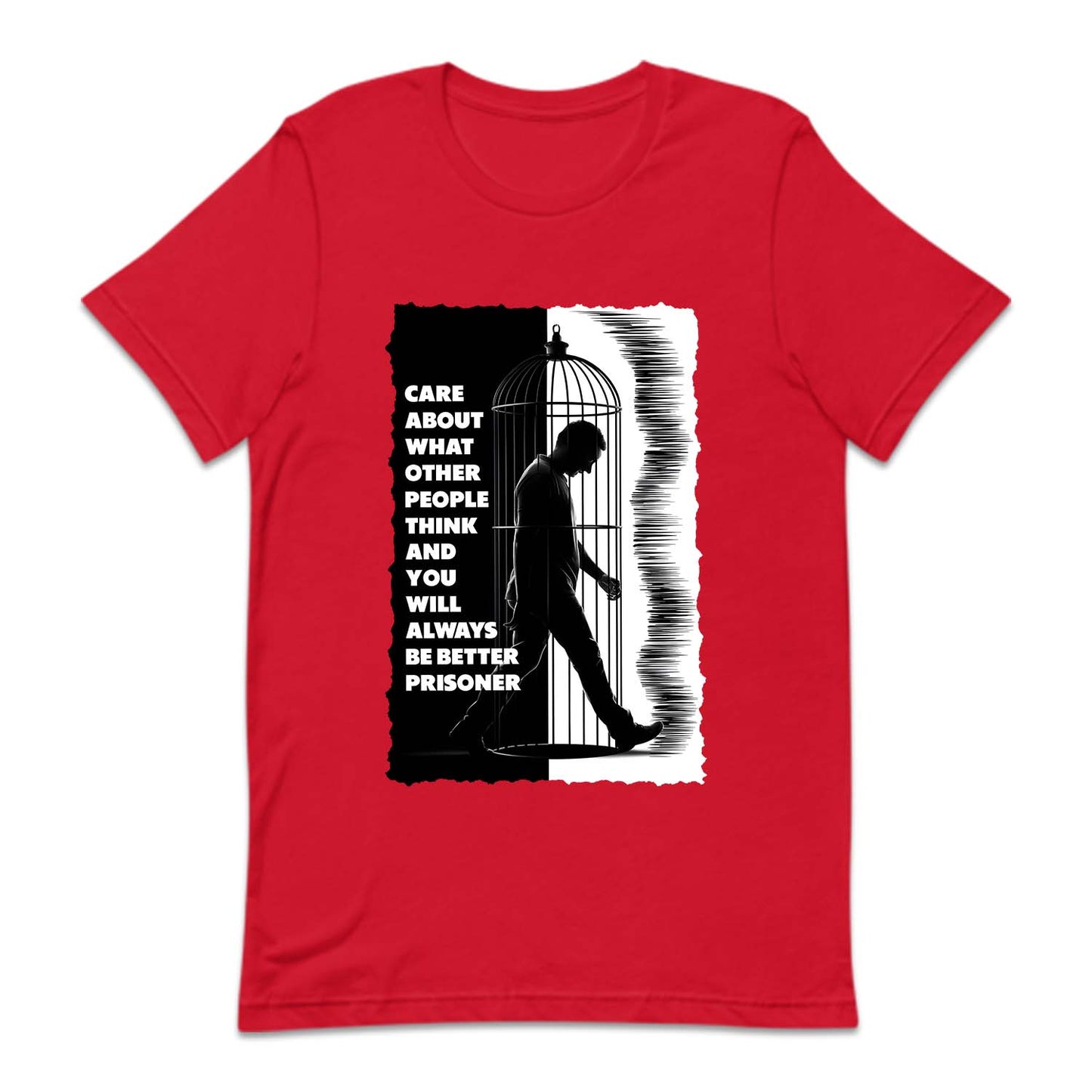 Man Walking in Birdcage Prisoner Philosophy | PRODUCT CODE: MNGIBRDC