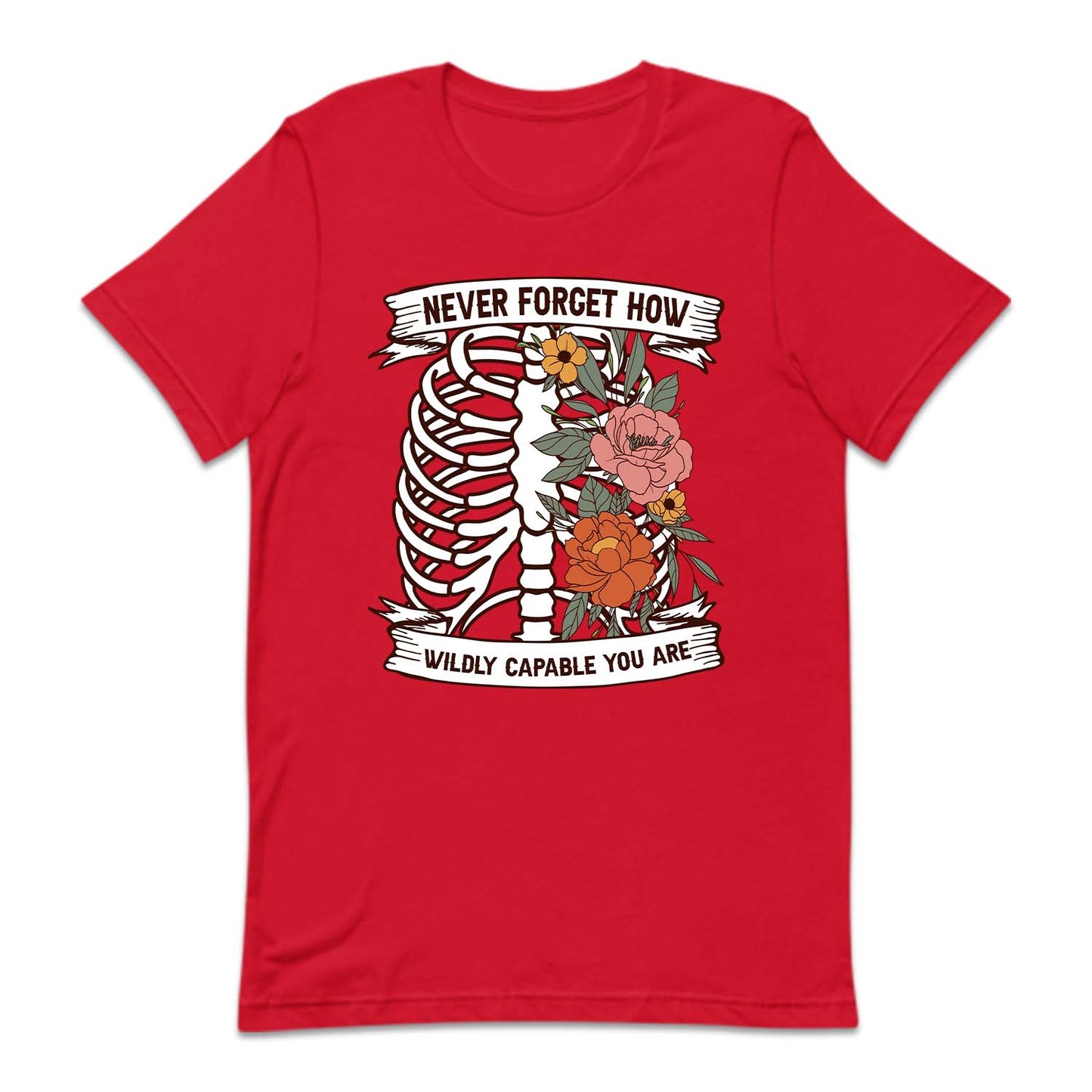 Floral Human Rib Cage Mental Health | PRODUCT CODE: NVRFGTHWC