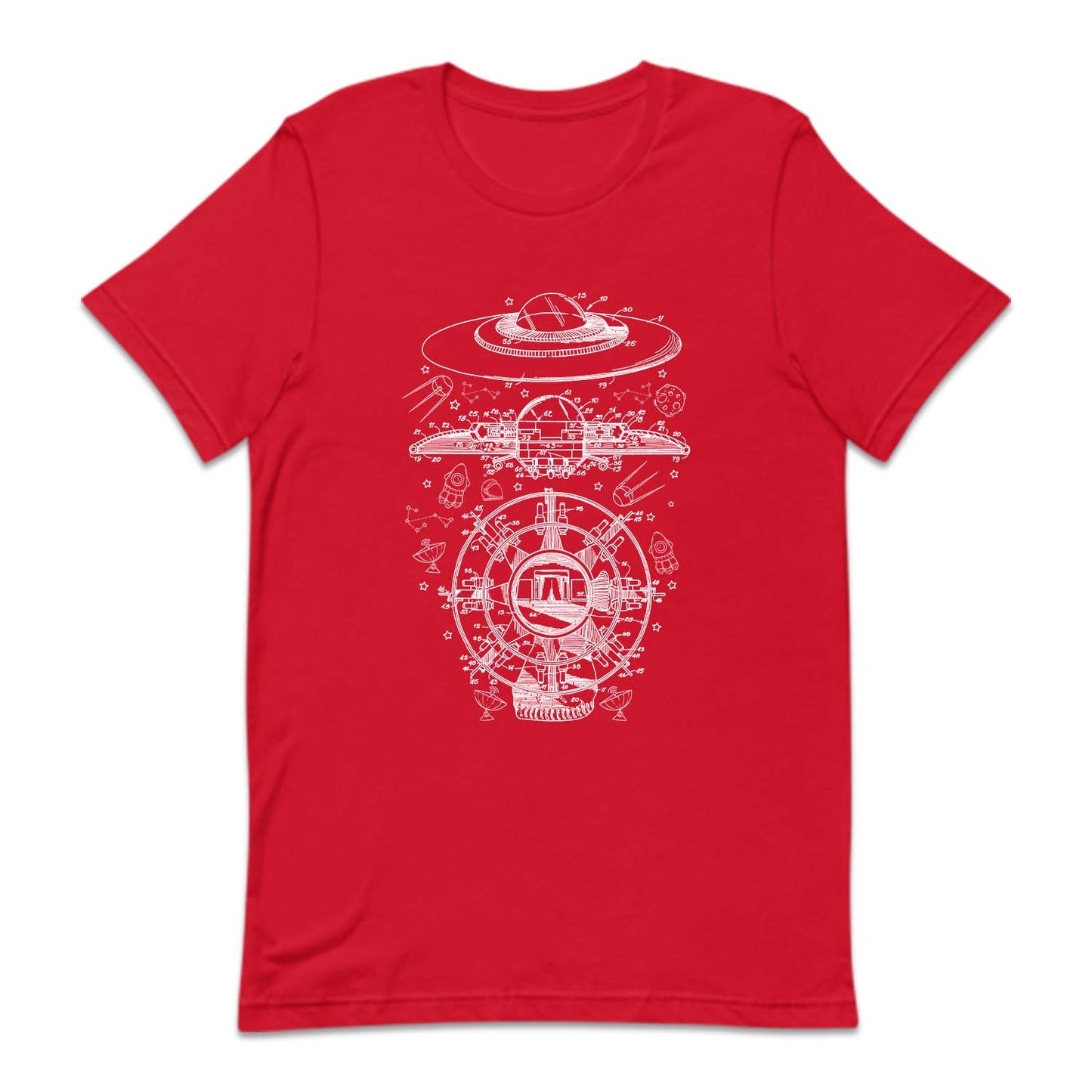 Area 51 UFO Flying Saucer Blueprint Alien Enthusiast | PRODUCT CODE: FLGYNSRBLP