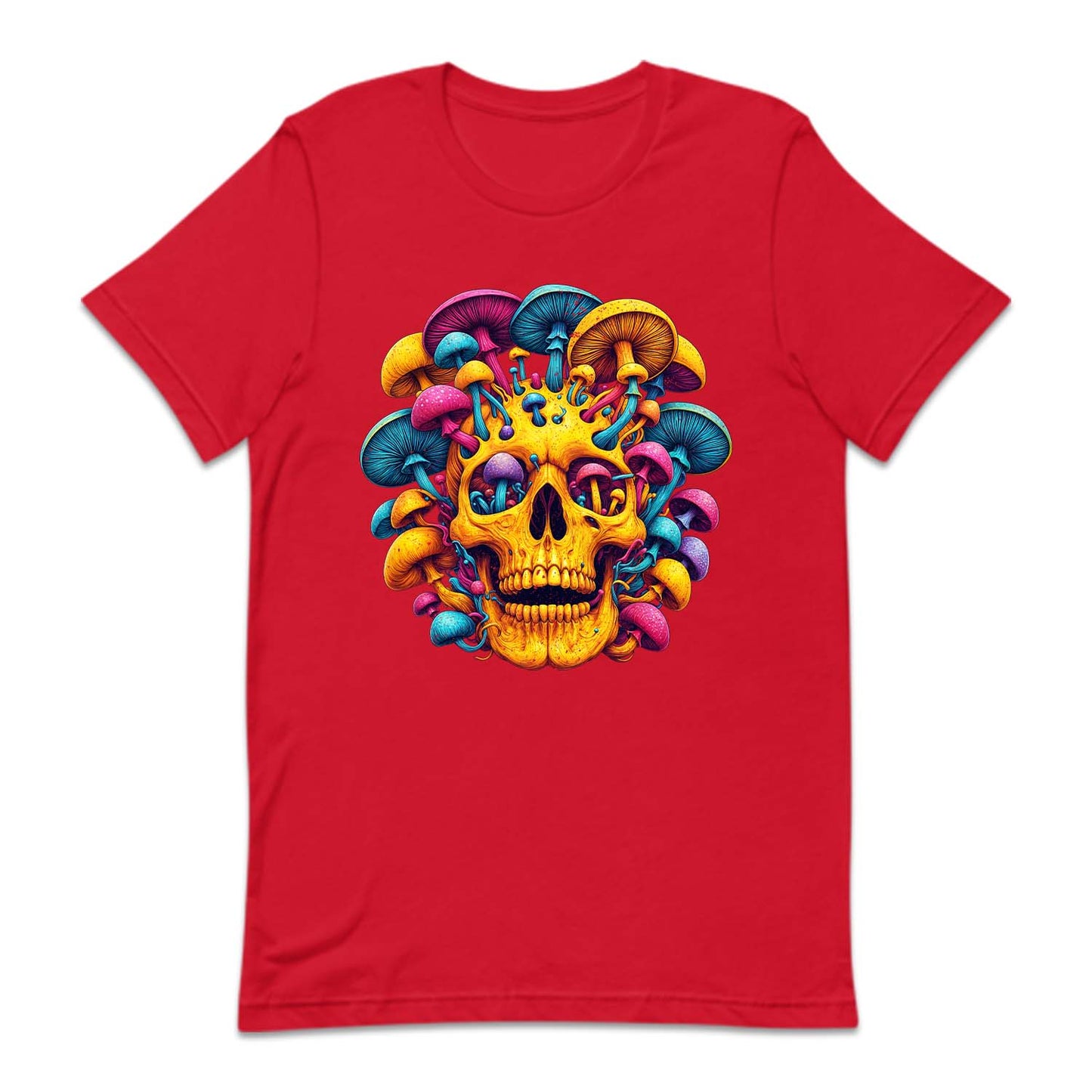 Psychedelic Skull Mushrooms Boho Hippie Art | PRODUCT CODE: MSHSKULPSYD