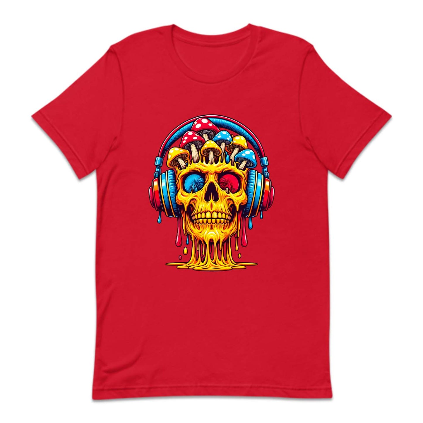 Psychedelic Skull Mushroom And Headphones | PRODUCT CODE: SKLPSYDLC